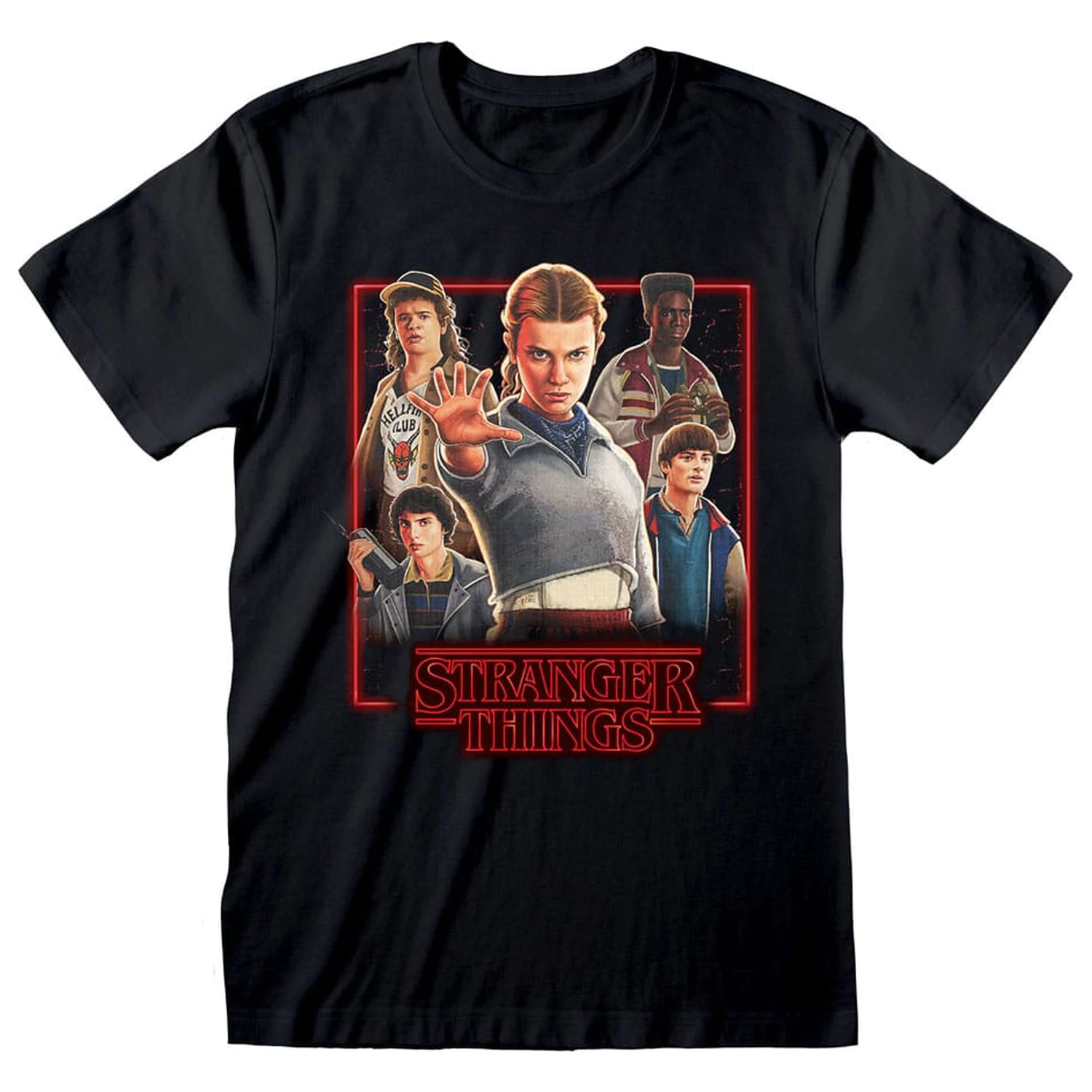 Stranger Things T-Shirt Characters in Glowing Box  product photo