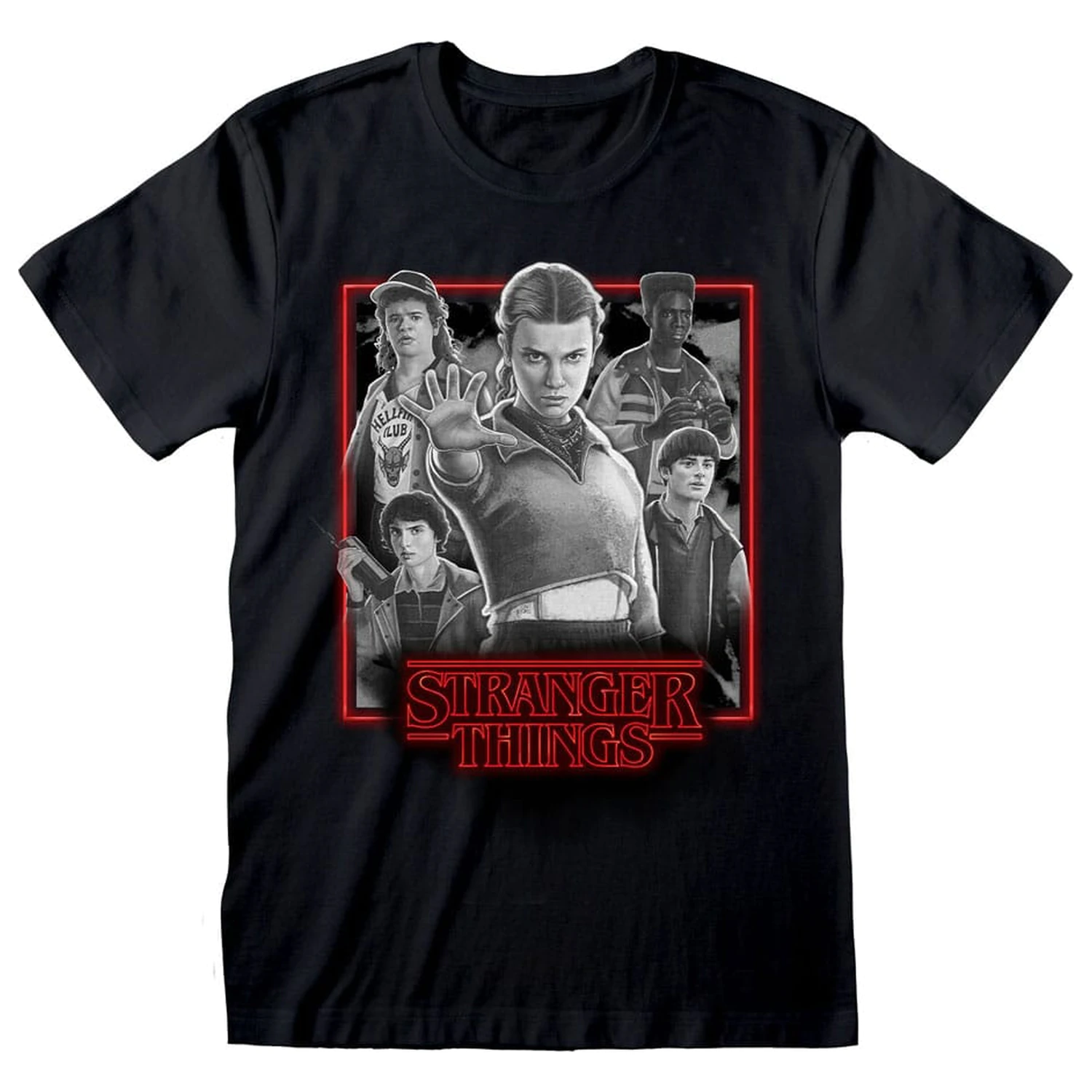 Stranger Things T-Shirt Group Artwork One Last Strange Adventure Colour  product photo
