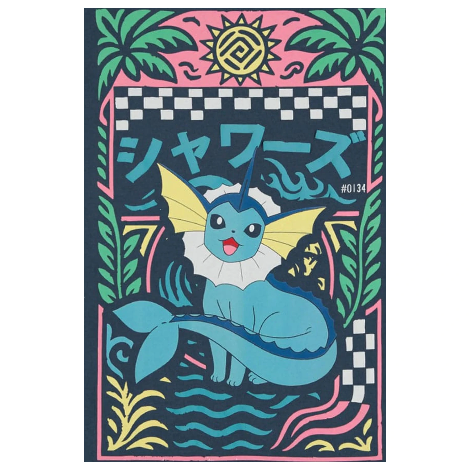 Pokémon T-Shirt Navy Vaporeon  product photo