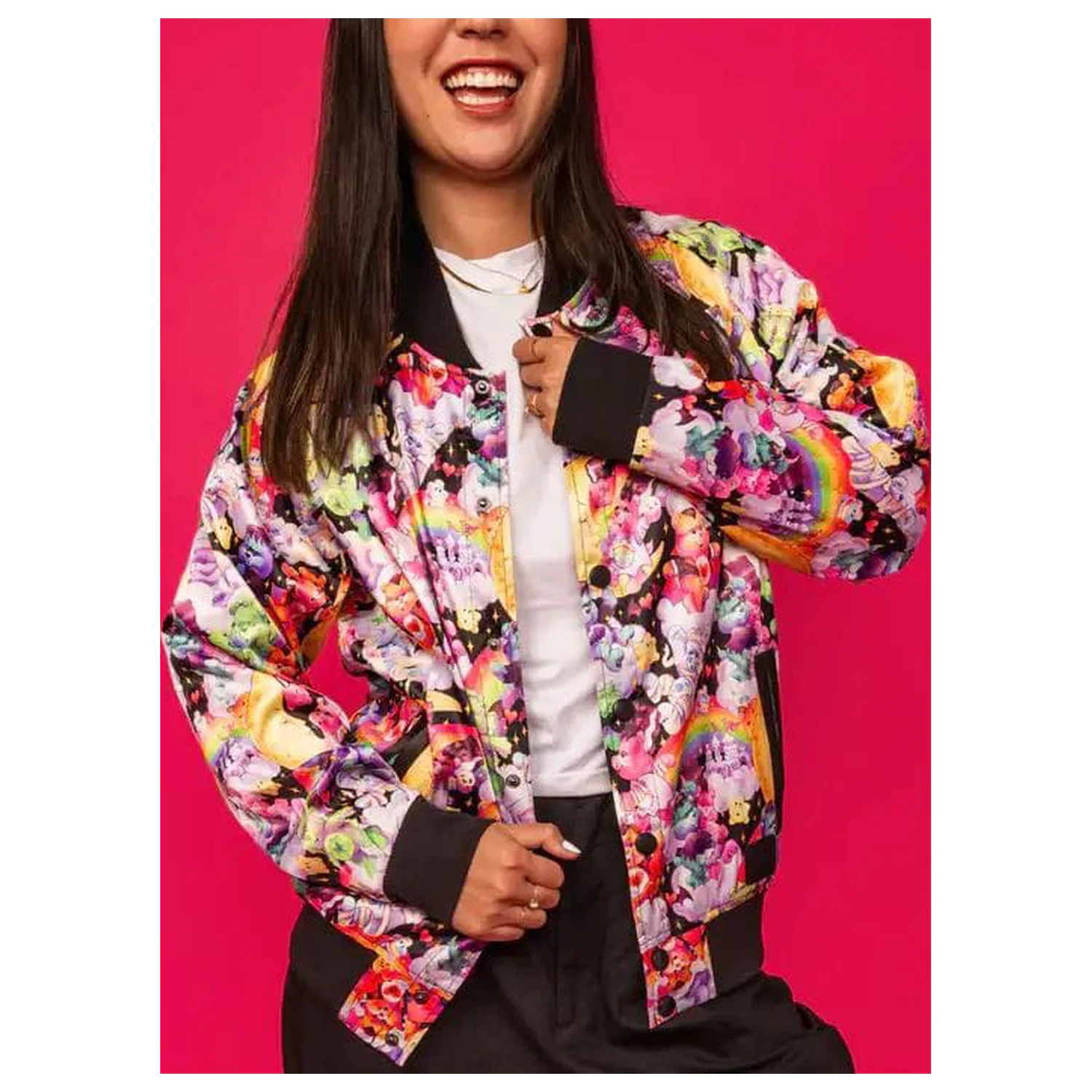 The Care Bears x Universal Monsters by Loungefly Bomber Jacket Unisex  product photo