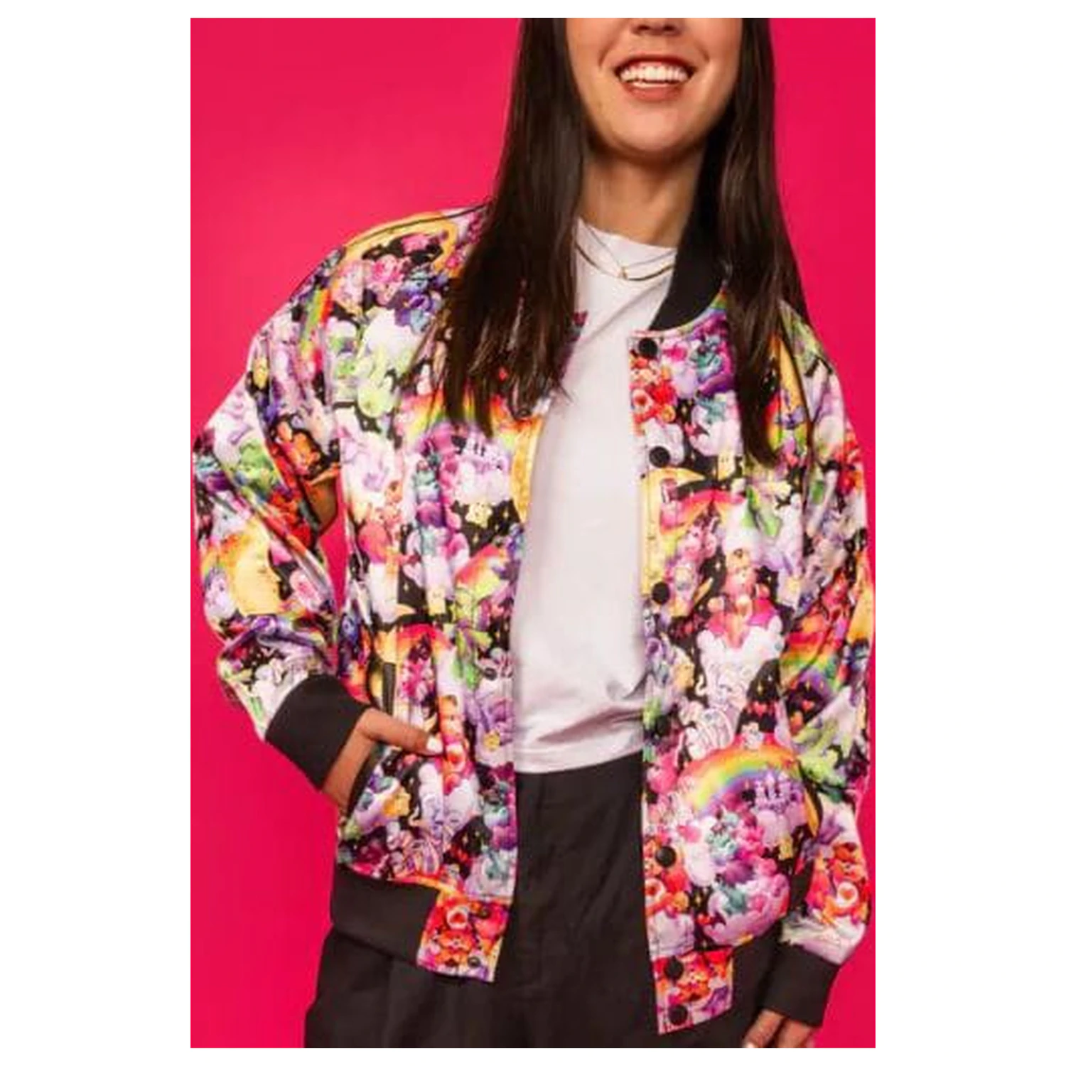 The Care Bears x Universal Monsters by Loungefly Bomber Jacket Unisex  product photo