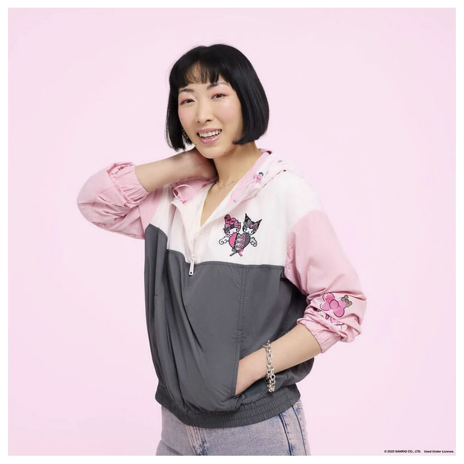 Sanrio by Loungefly Windbreaker Jacket My Melody and Kuromi product photo