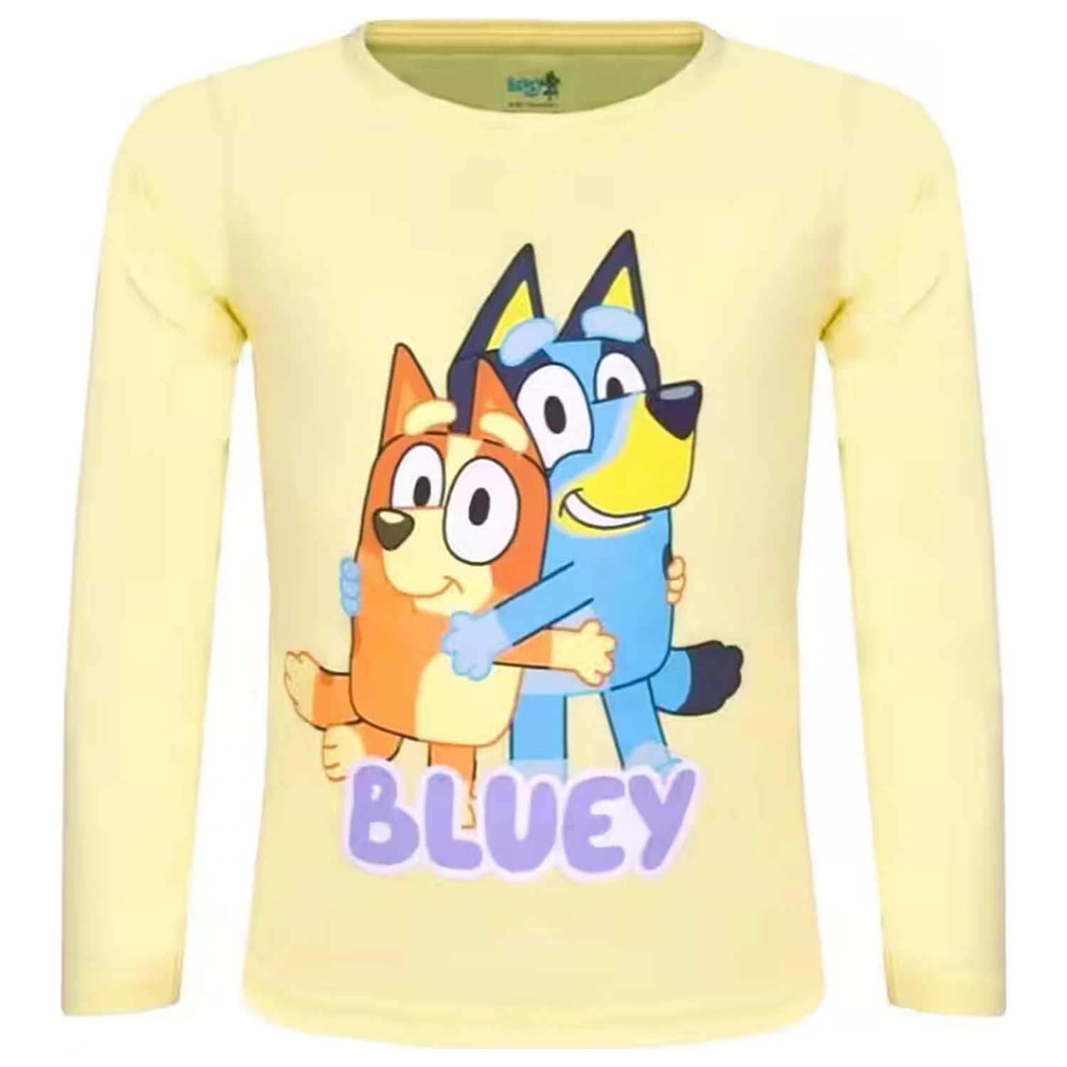Bluey Hug Yellow Long-Sleeved Children's T-shirt, Top  product photo