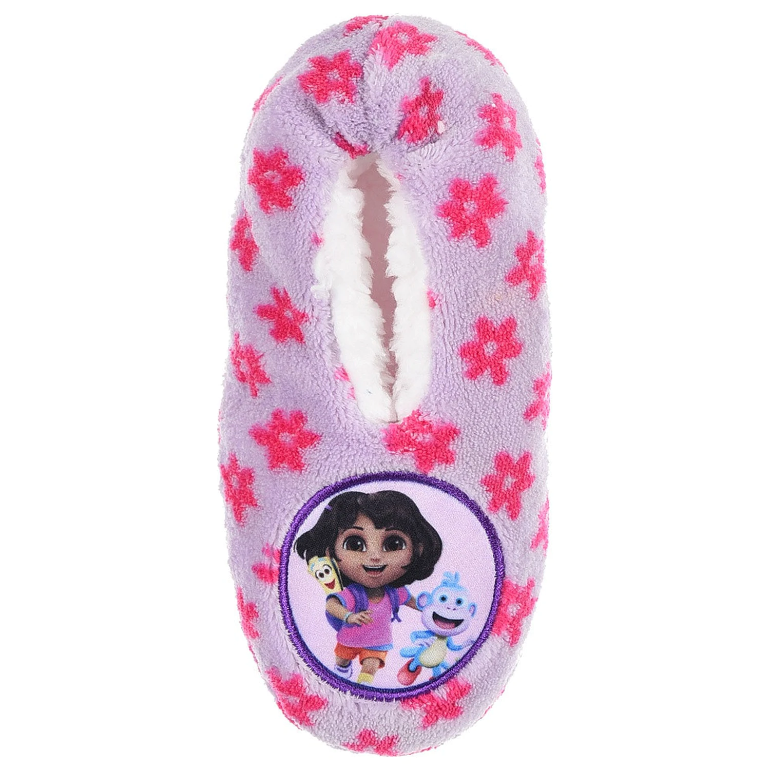 Dora the Explorer Flower Purple Kids' Winter Slippers  product photo