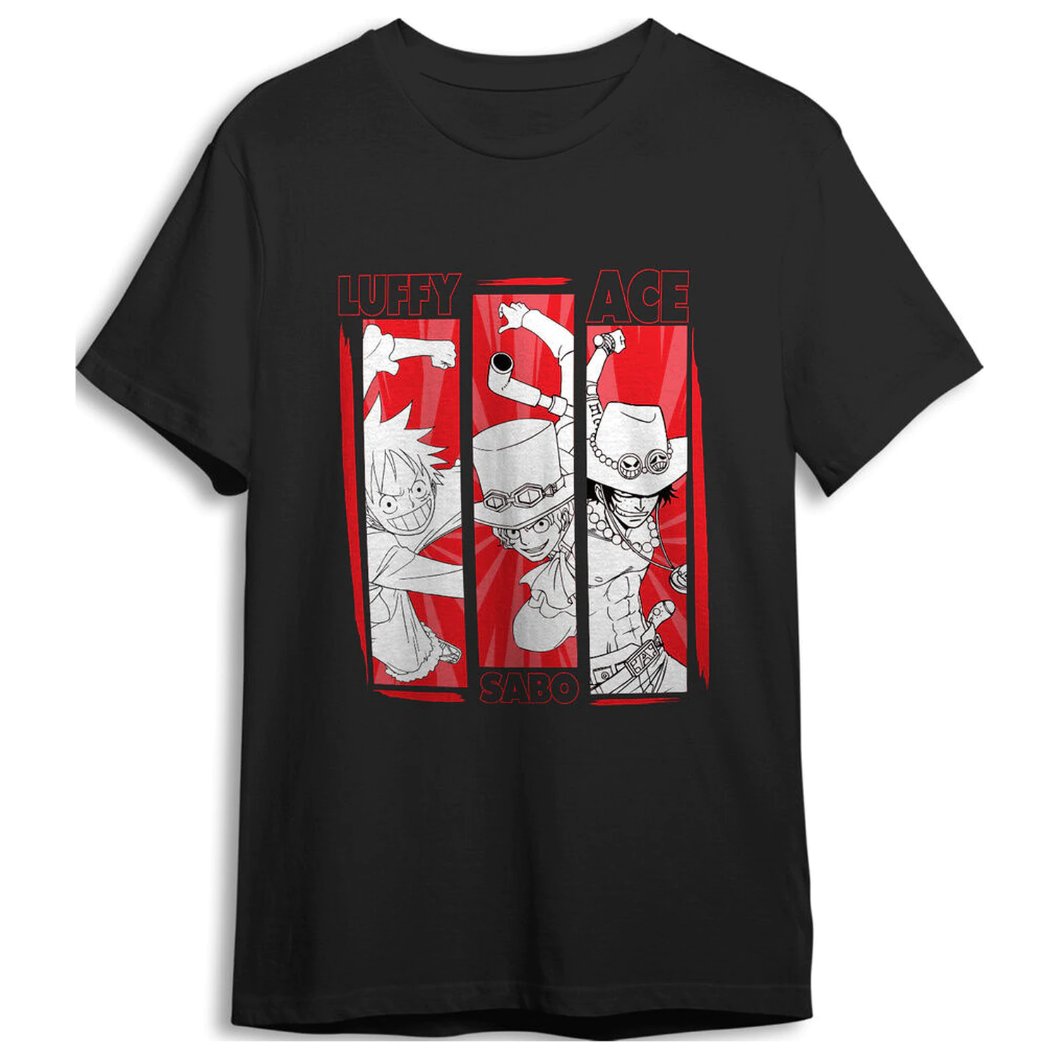 One Piece Monkey D. Luffy, Sabo & Ace adult t-shirt  product photo