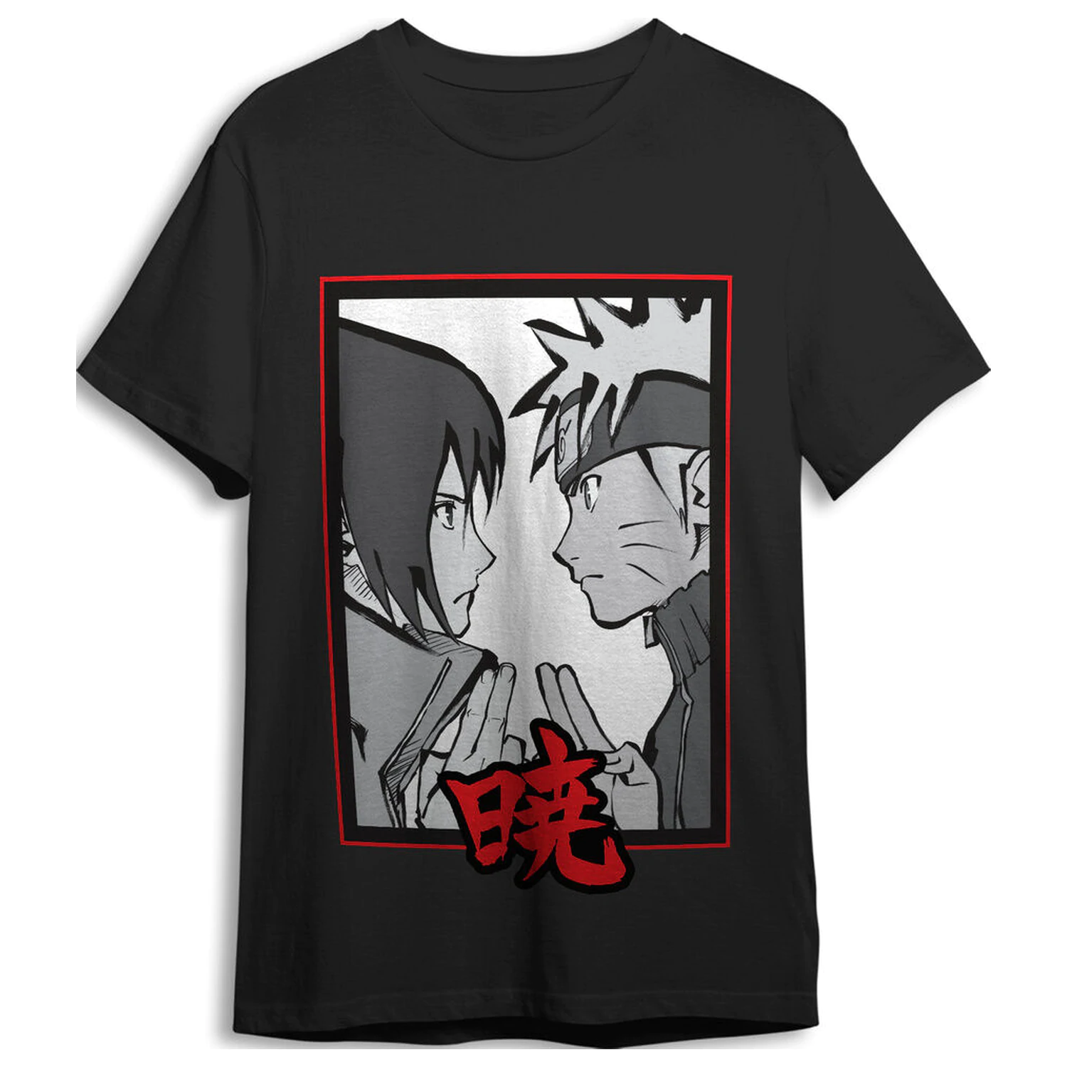 Naruto Shippuden Face to Face adult t-shirt  product photo