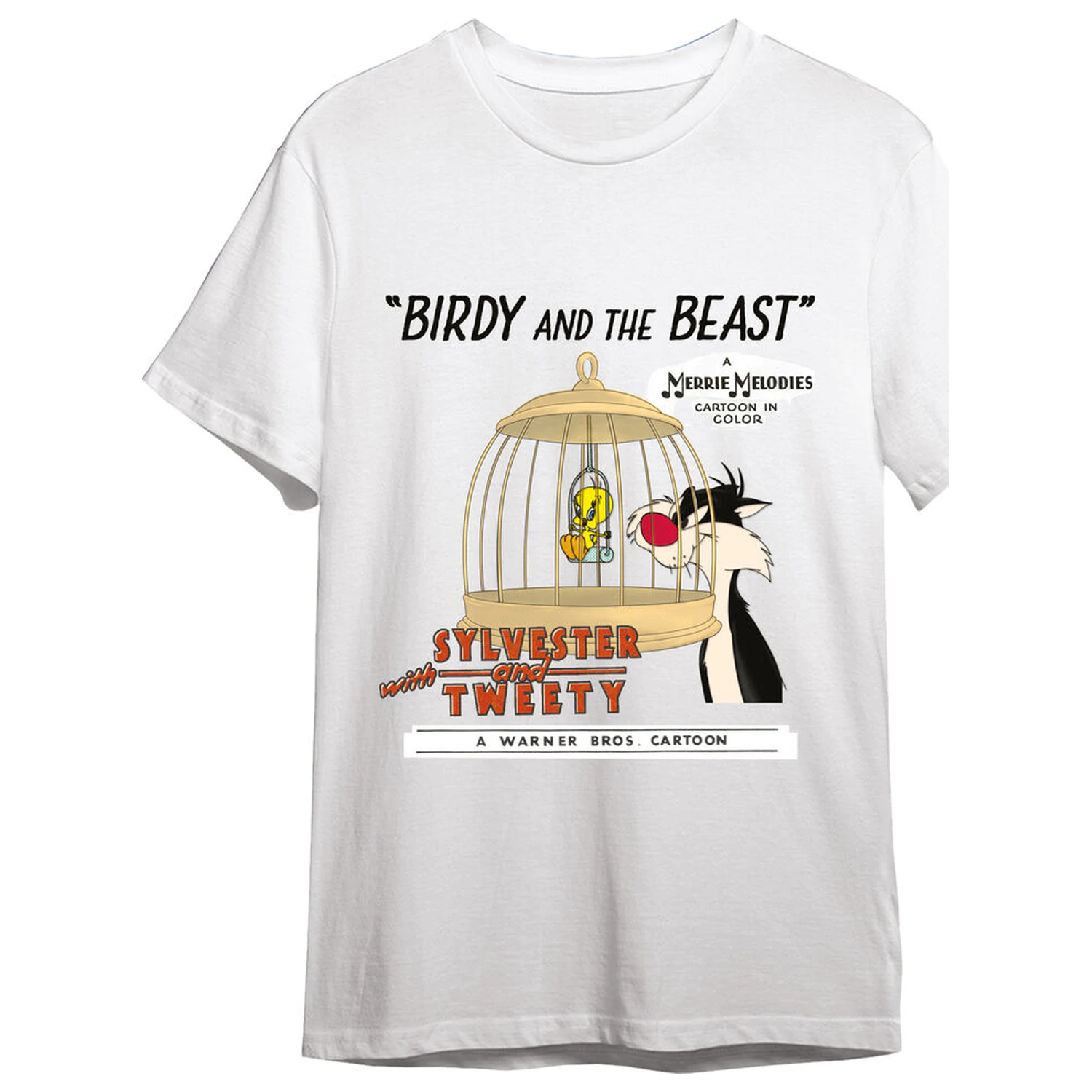 Looney Tunes Silvestre & Tweety adult t-shirt  product photo