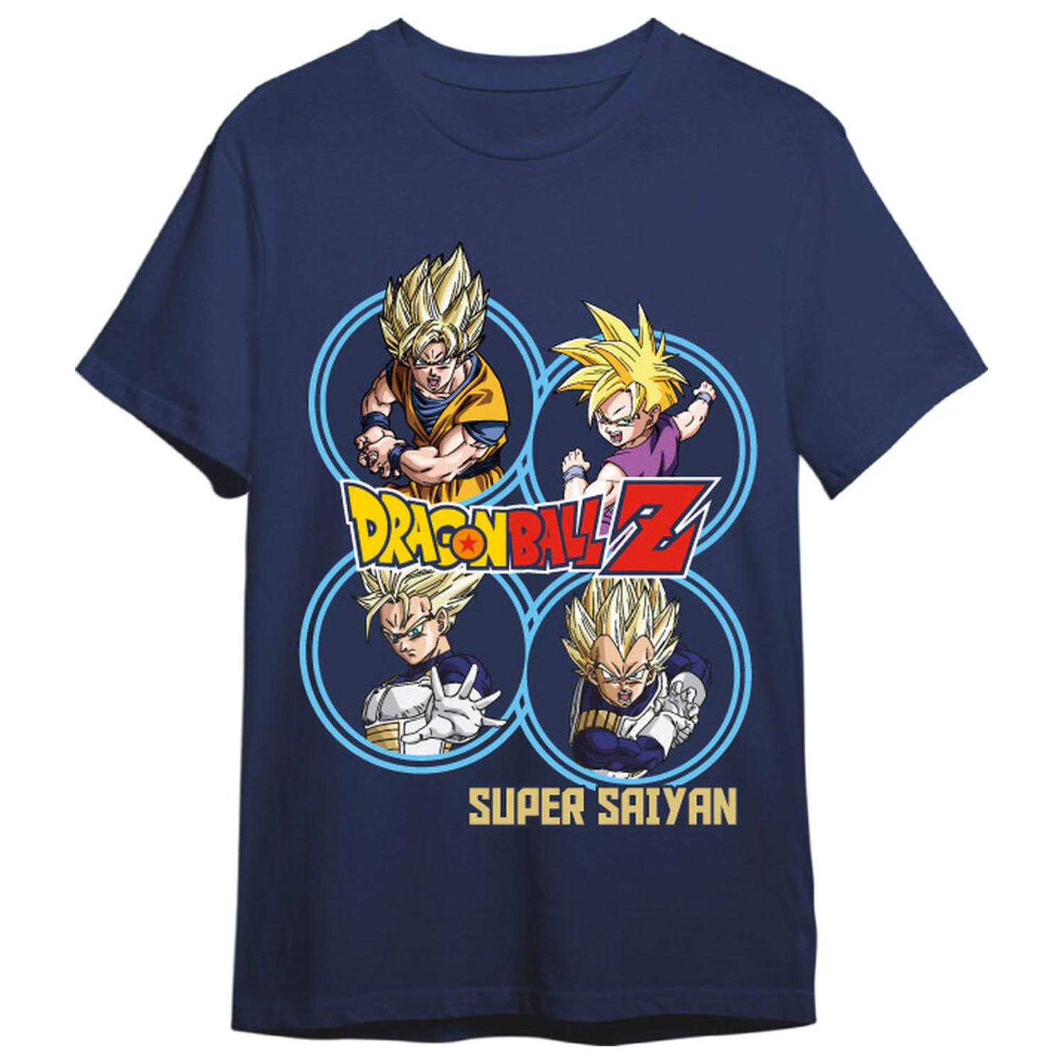 Dragon Ball Z Super Saiyans adult t-shirt  product photo