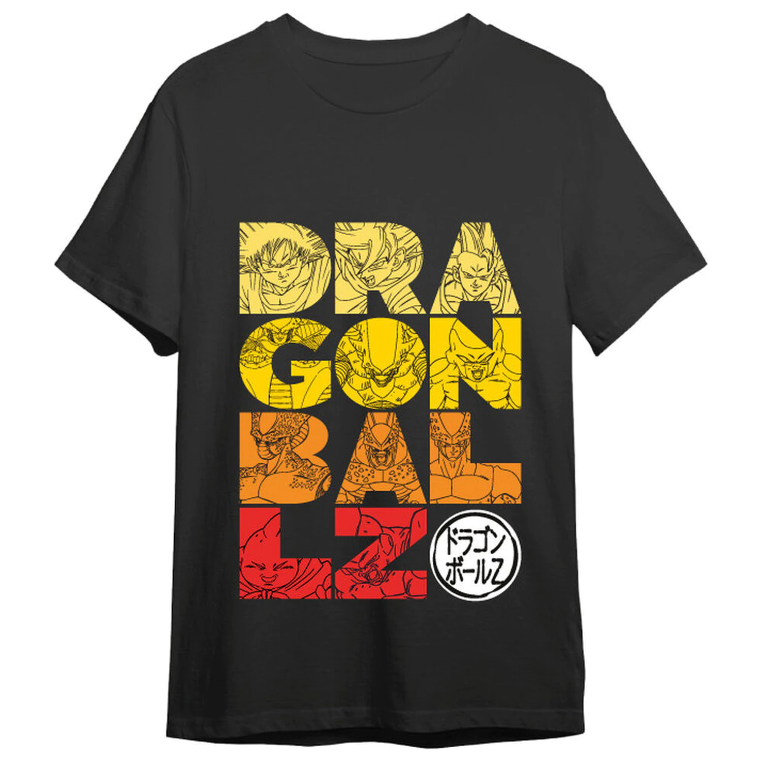 Dragon Ball Z Letters adult t-shirt  product photo