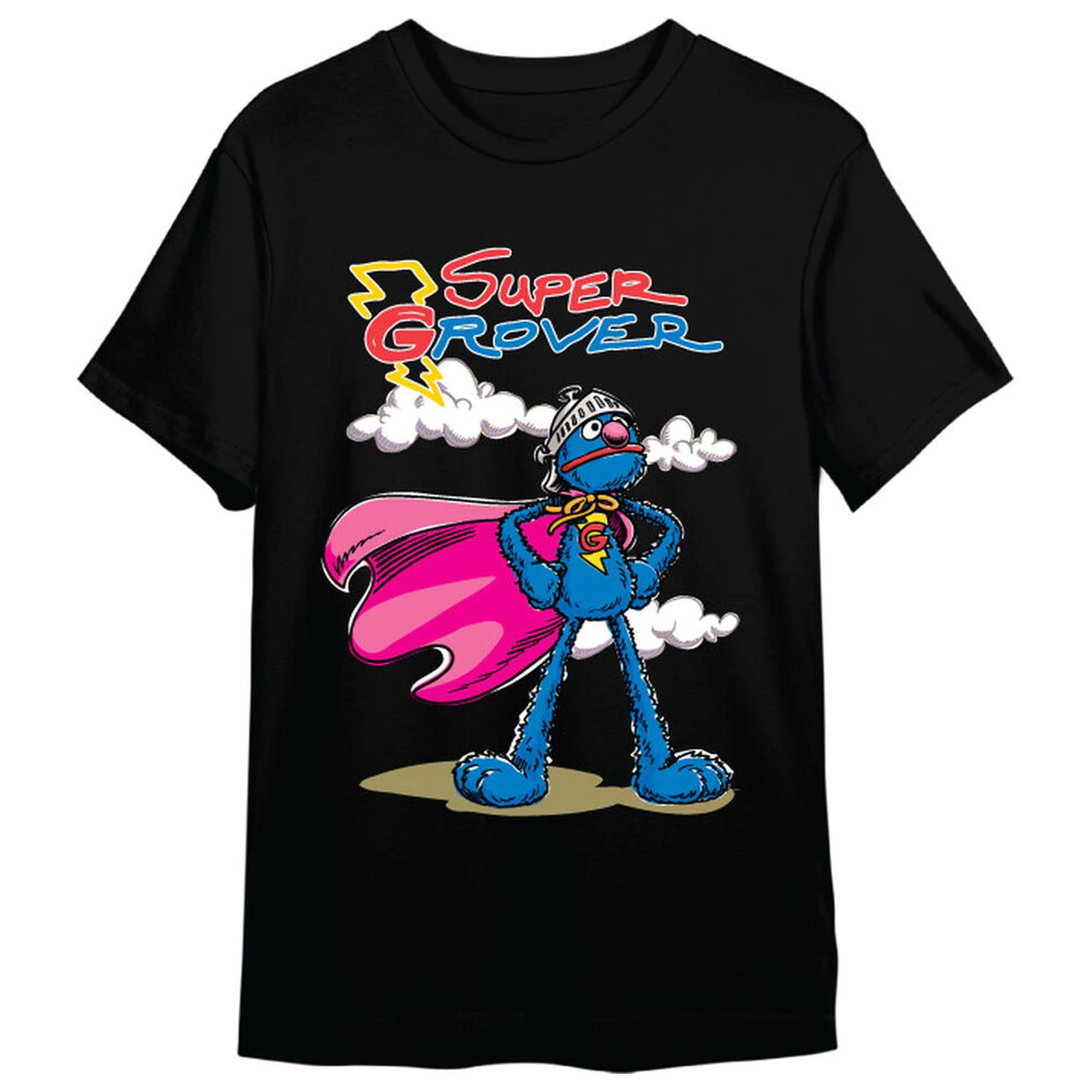 Sesame Street Super Grover adult t-shirt  product photo