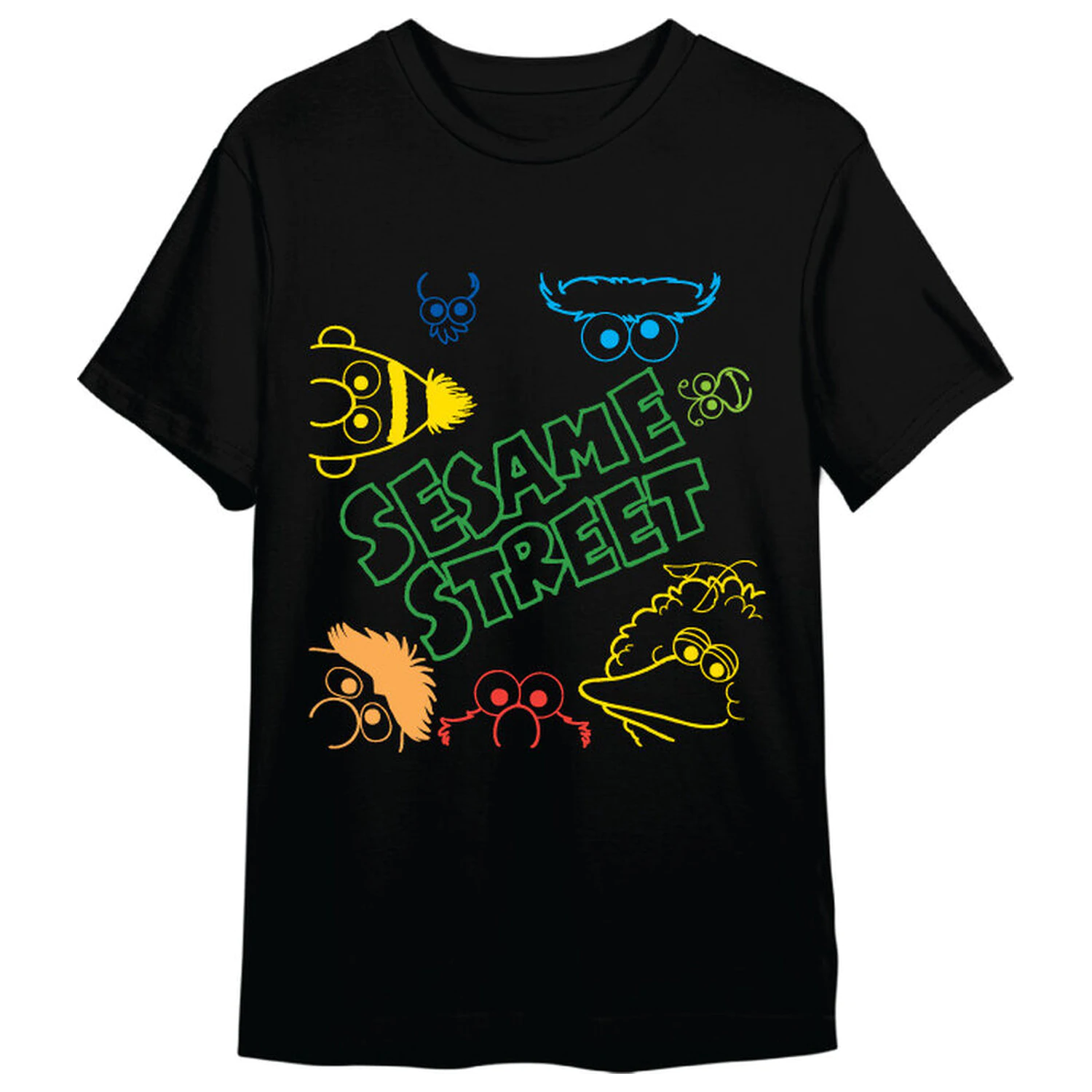 Sesame Street Faces adult t-shirt  product photo