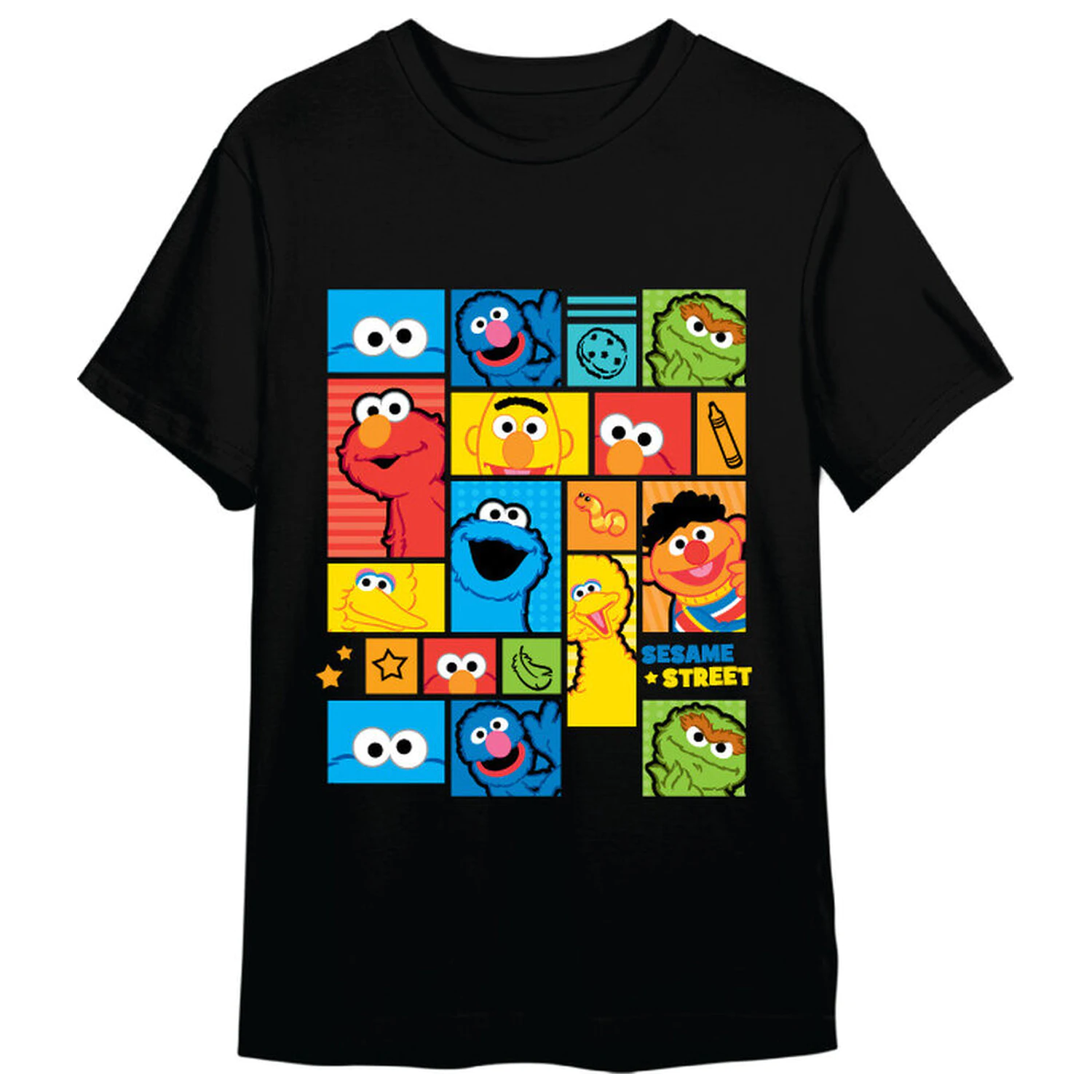 Sesame Street Characters adult t-shirt  product photo