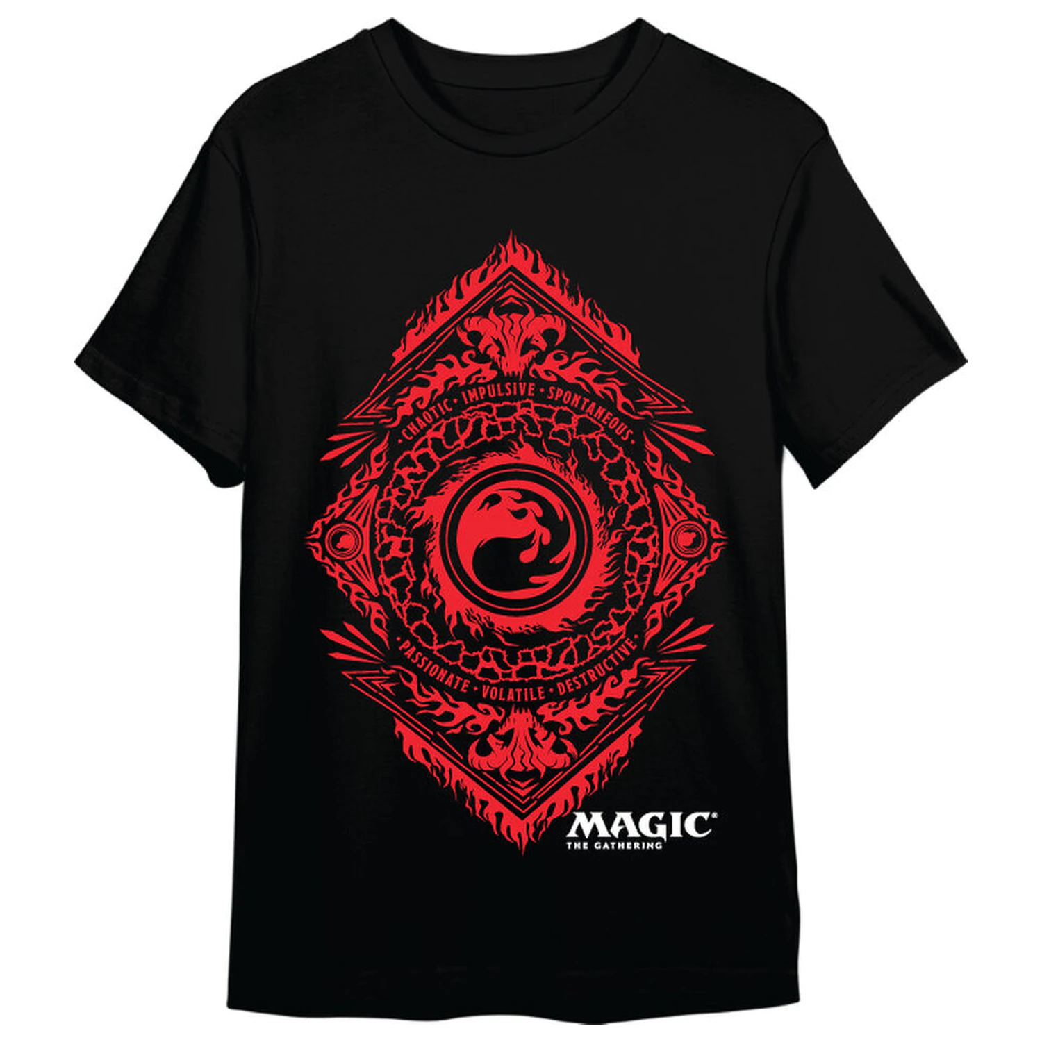 Magic the Gathering Mana Red Symbol adult t-shirt  product photo