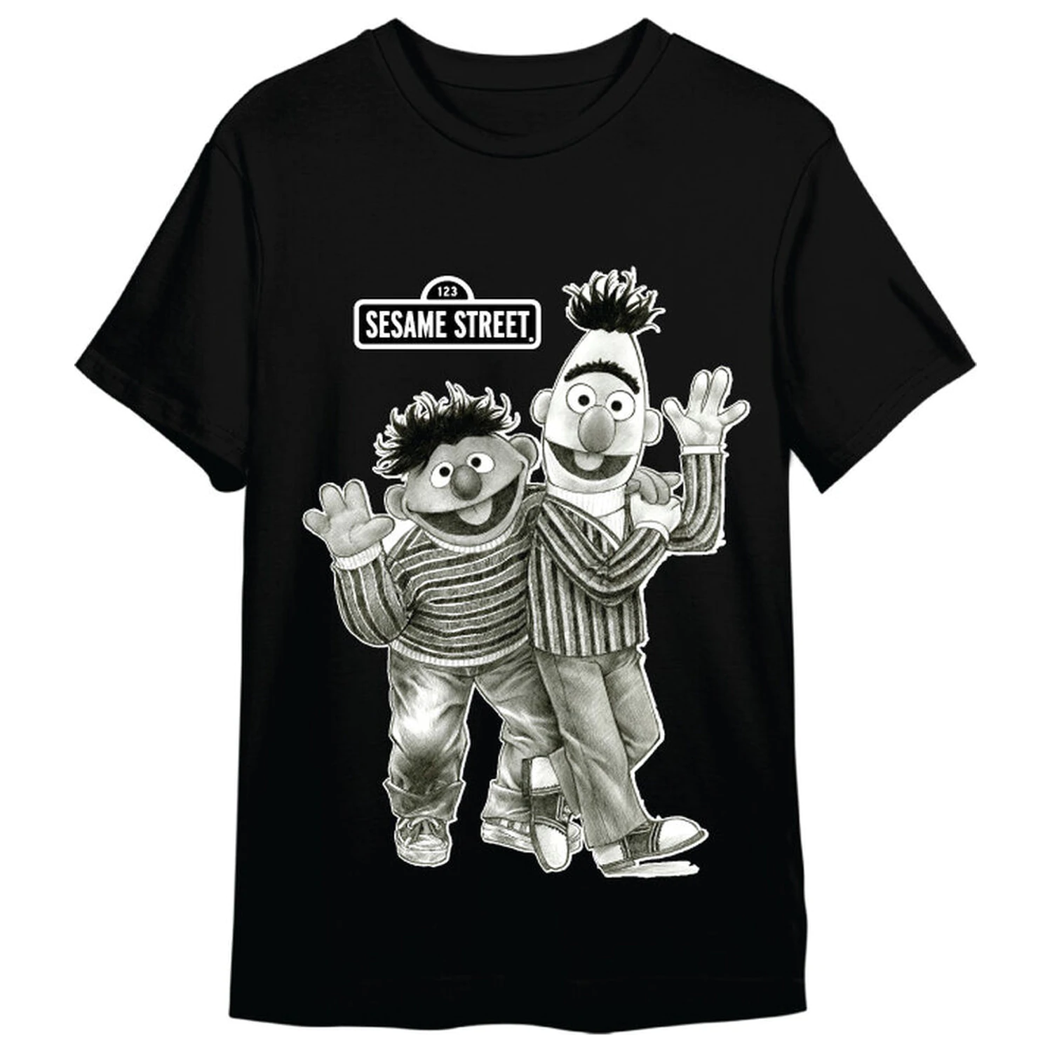 Sesame Street Ernie y Bert adult t-shirt  product photo