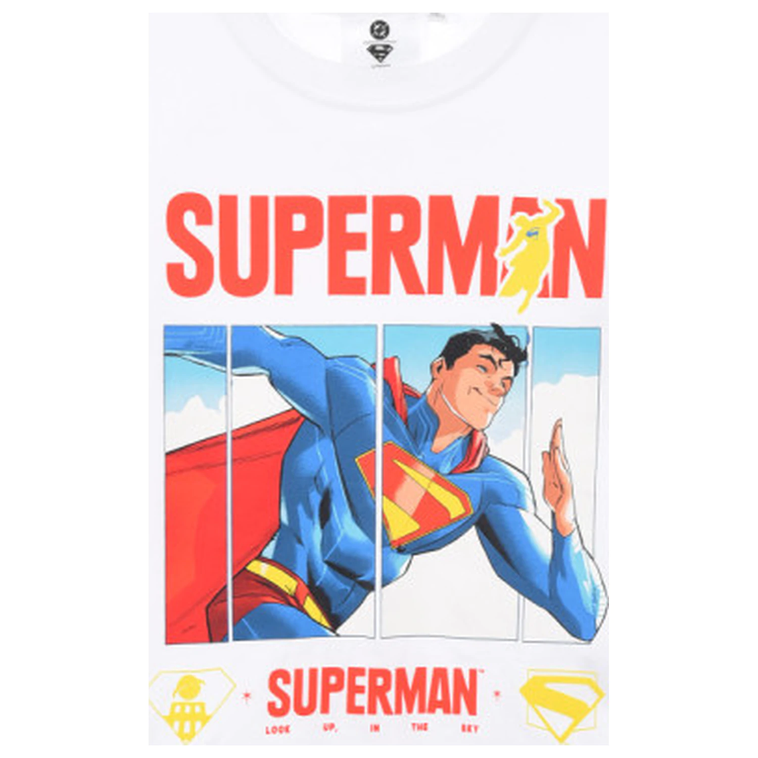 Superman White Kids Long-Sleeved T-Shirt, Top  product photo