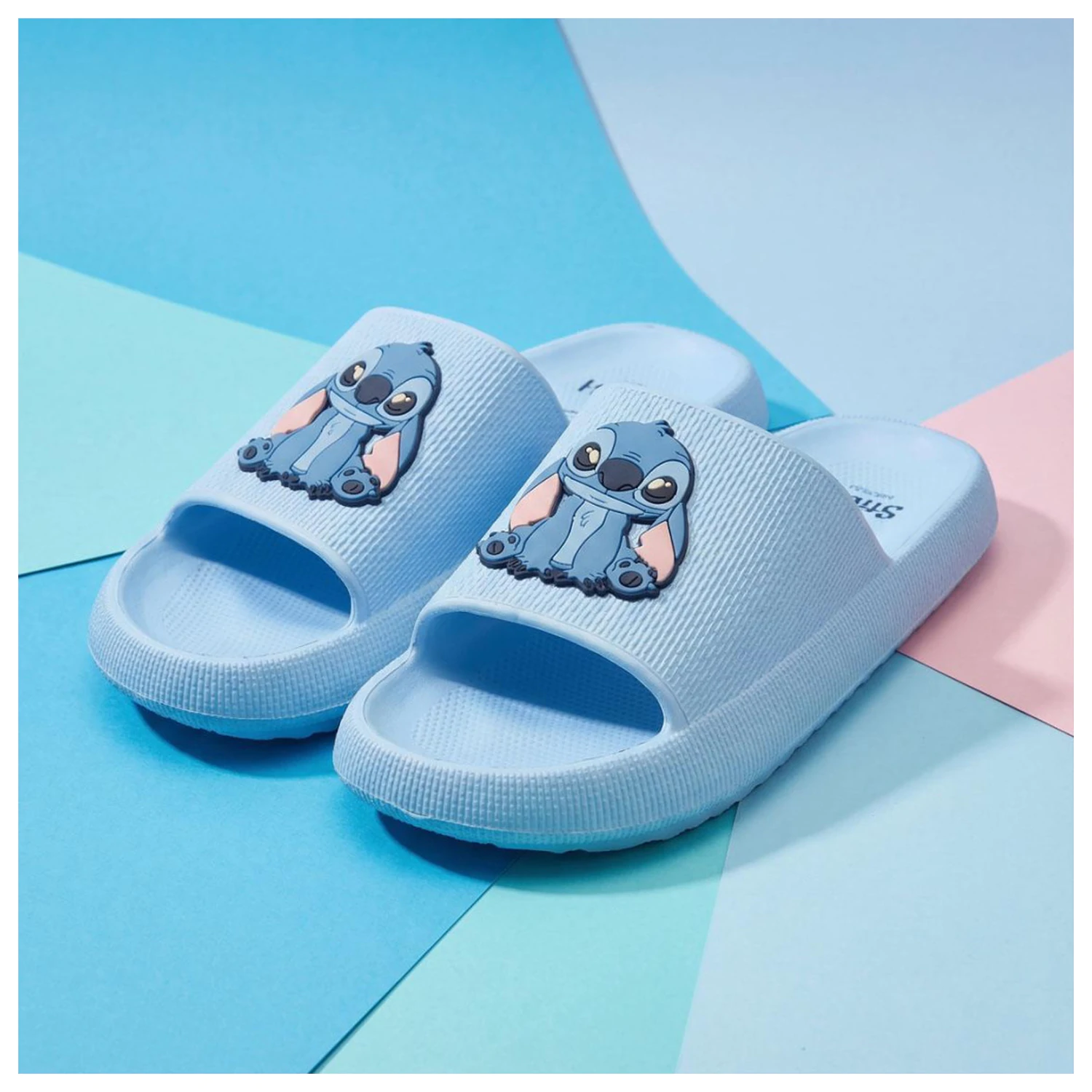 Stitch Sitting Adult Slippers  product photo