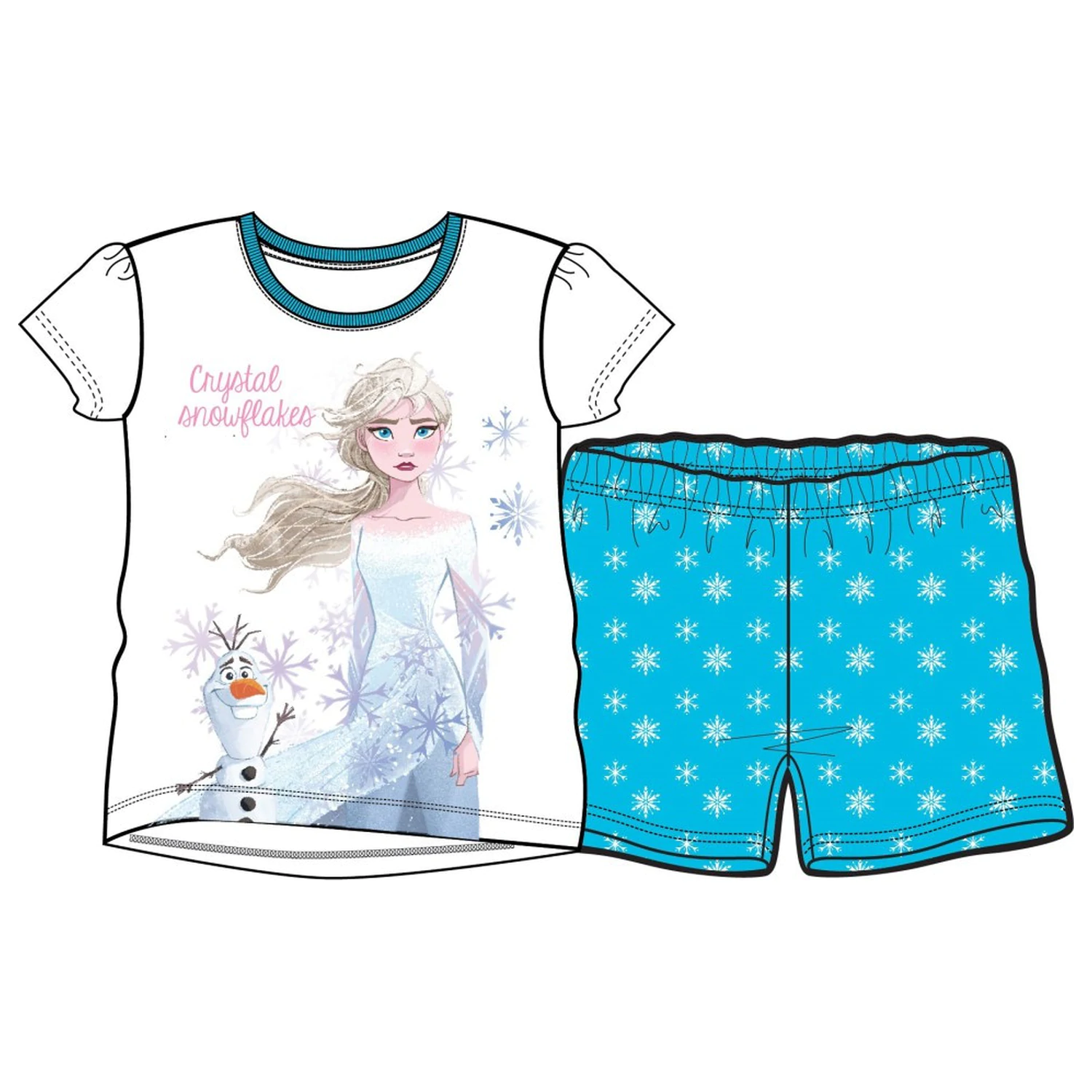 Disney Frozen Crystal Short Pajamas for Kids  product photo