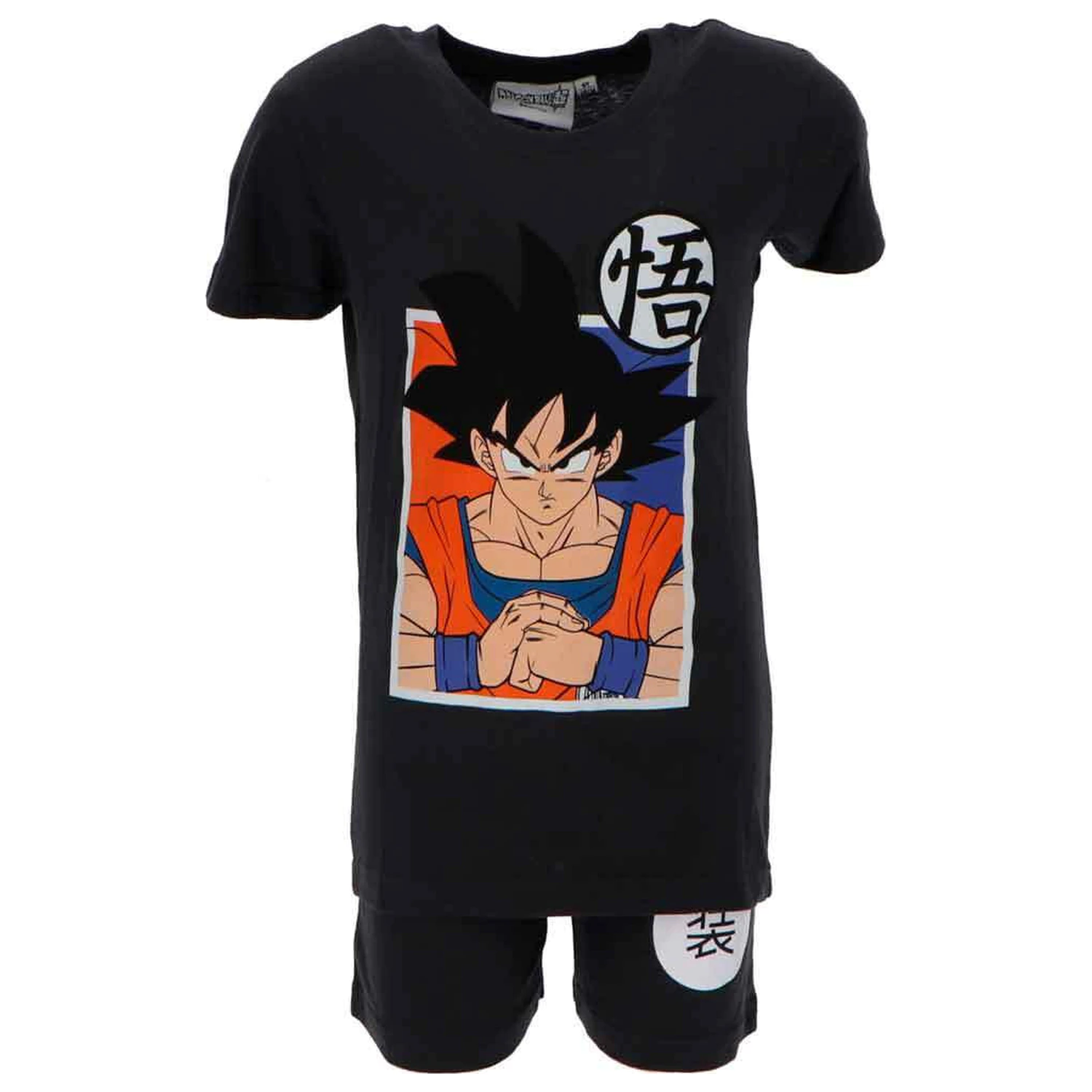 Dragon Ball Saiyan Black Kids Short Pajamas  product photo