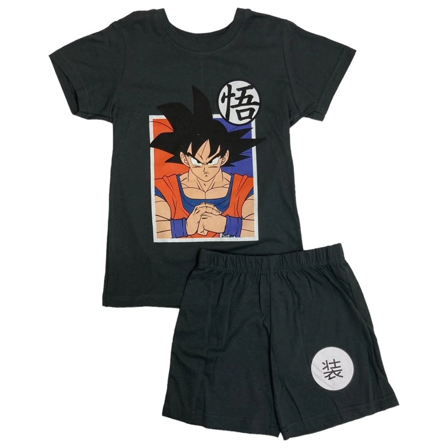 Dragon Ball Saiyan Black Kids Short Pajamas  product photo