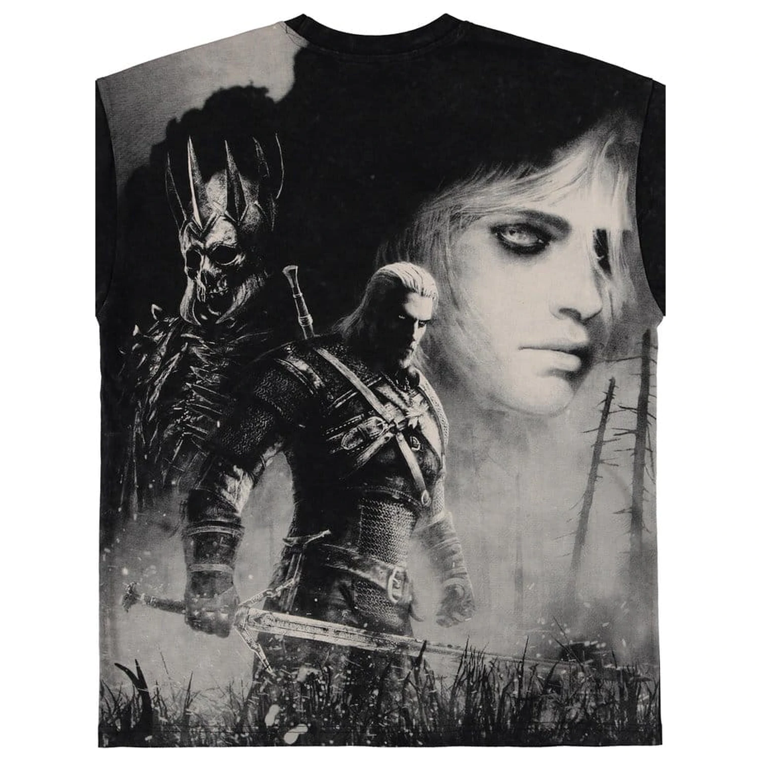 The Witcher T-Shirt Geralt and Yennefer  product photo