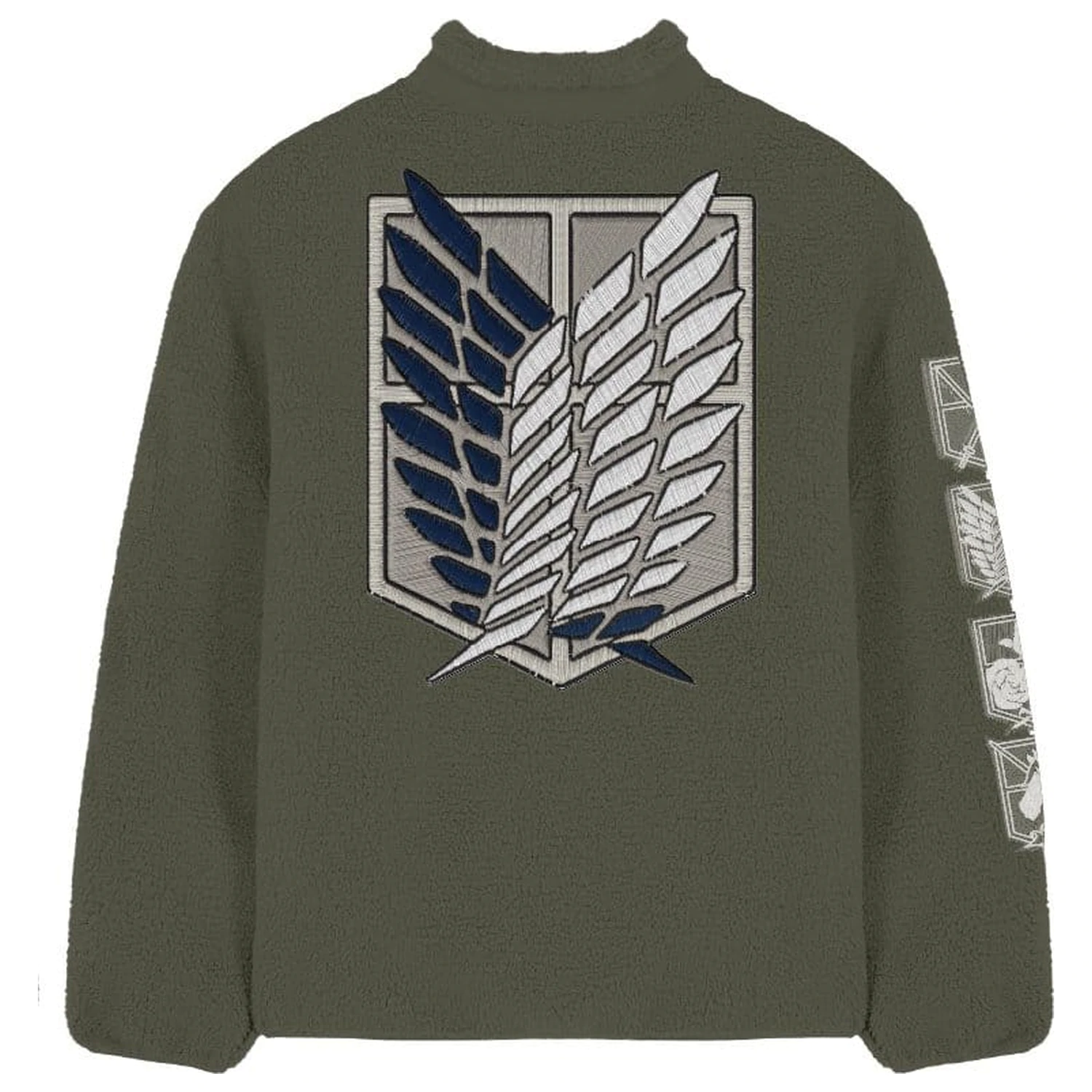 Attack On Titan Logo Sherpa Jacket  product photo