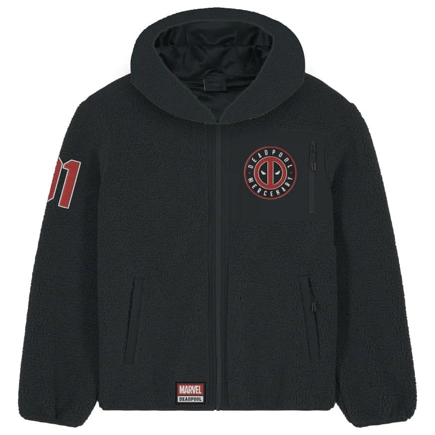 Marvel Sherpa Jacket Deadpool Logo  product photo