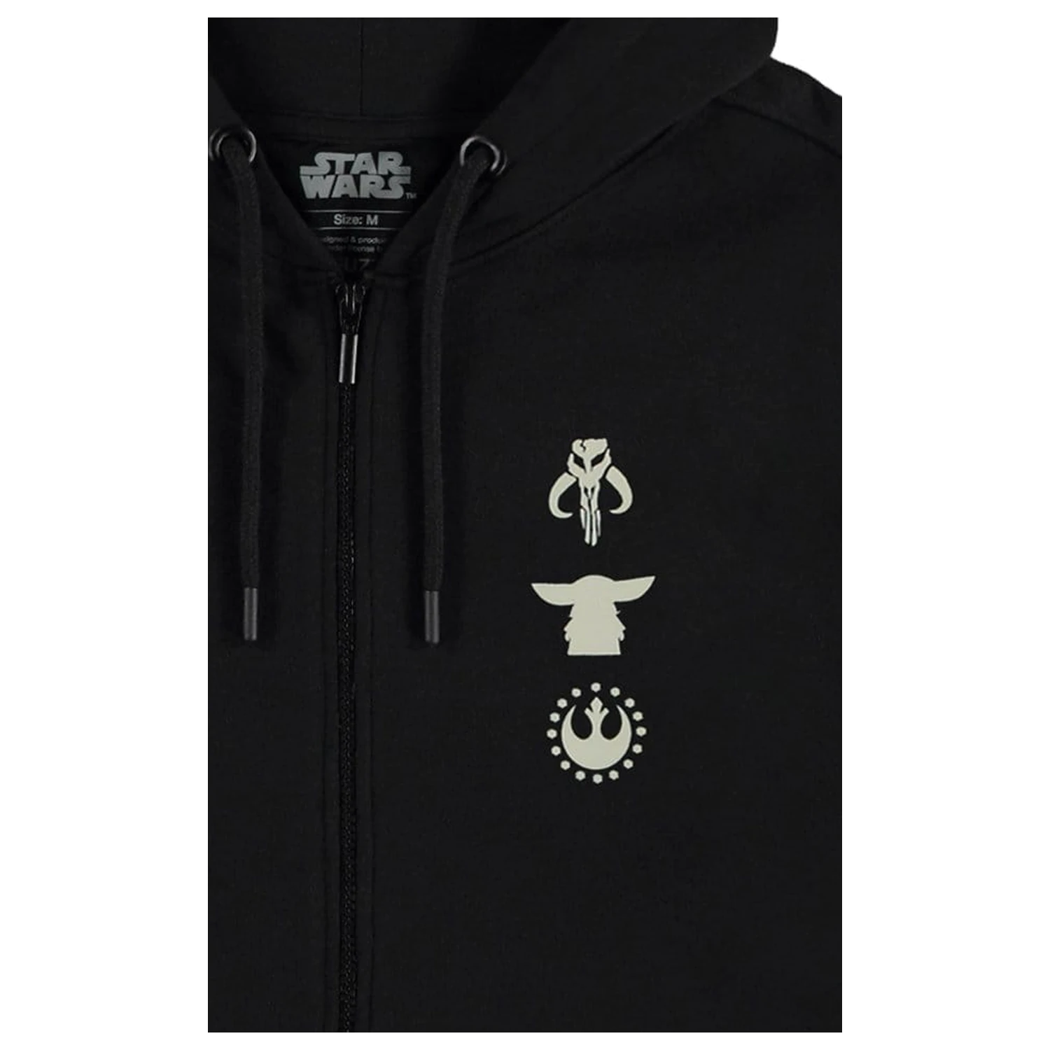 Star Wars: The Mandalorian & Grogu Zipper Hoodie Mythosaur Skull  product photo