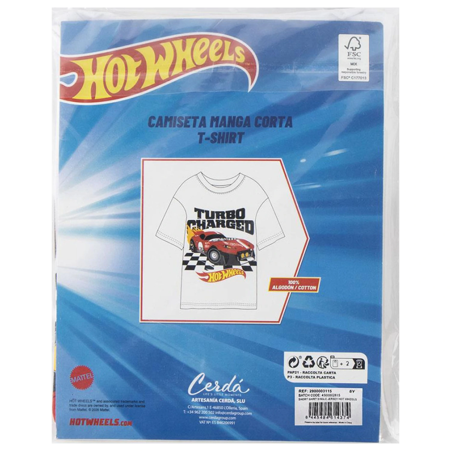 Hot Wheels Turbo Kids' Short Sleeve T-shirt, Top  product photo