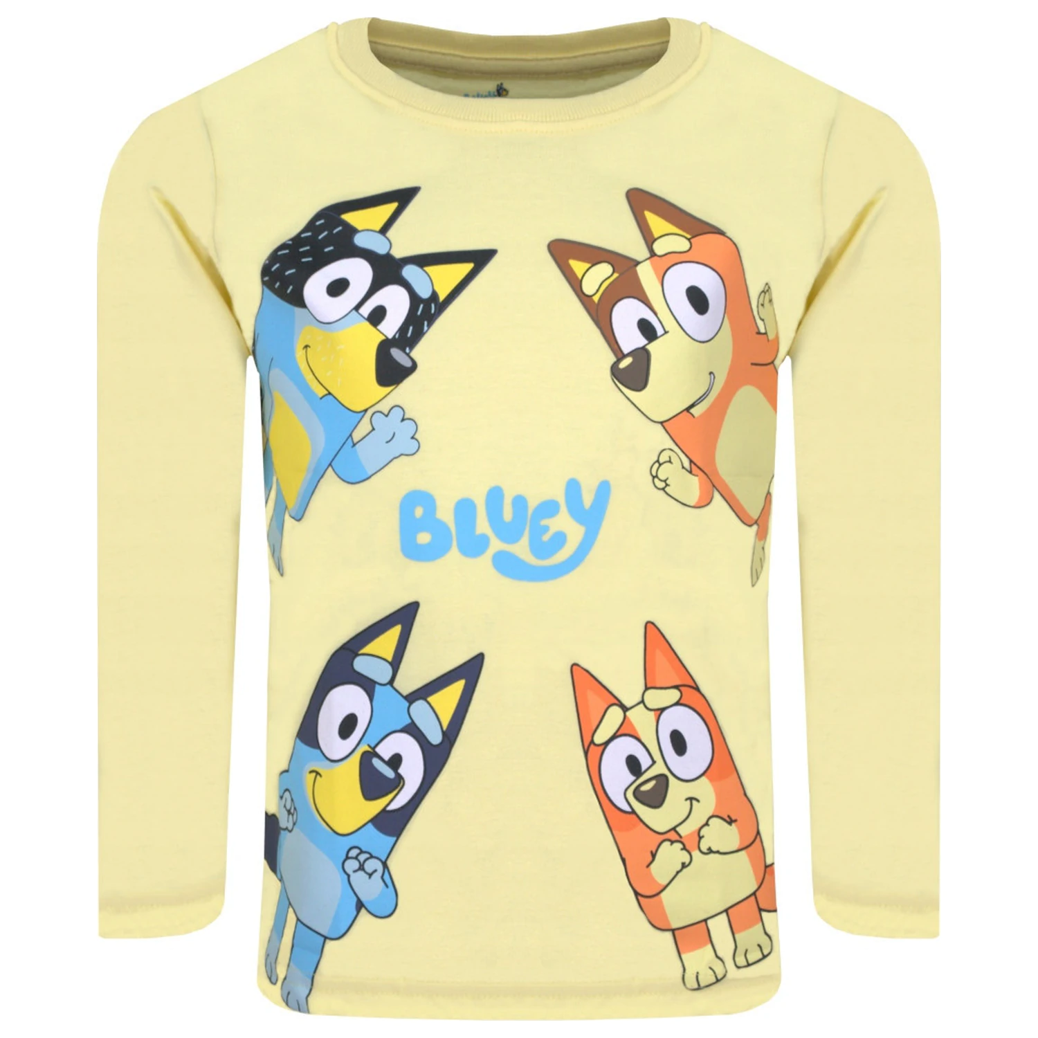 Bluey Let's Do Yellow Kids Long-Sleeve T-Shirt, Top  product photo