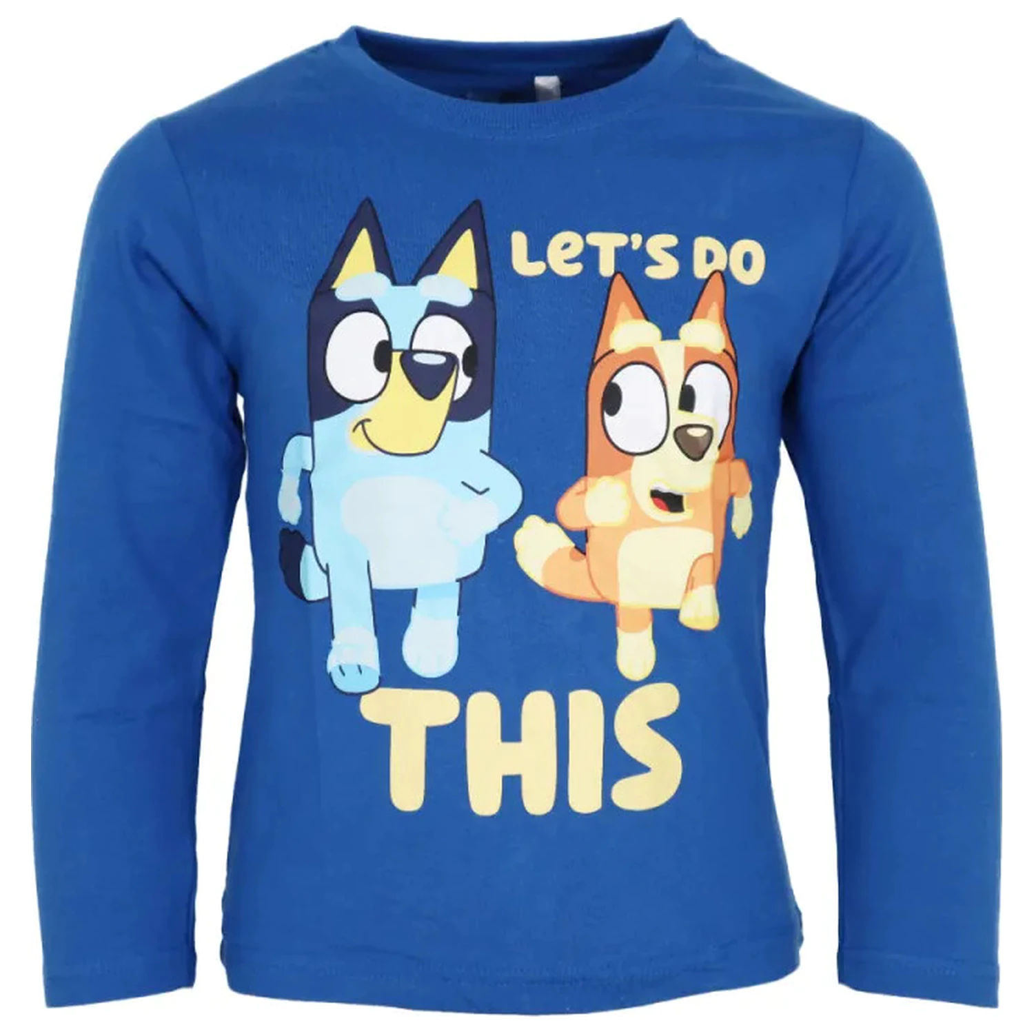 Bluey Let's Do Blue Kids Long-Sleeved T-Shirt, Top  product photo
