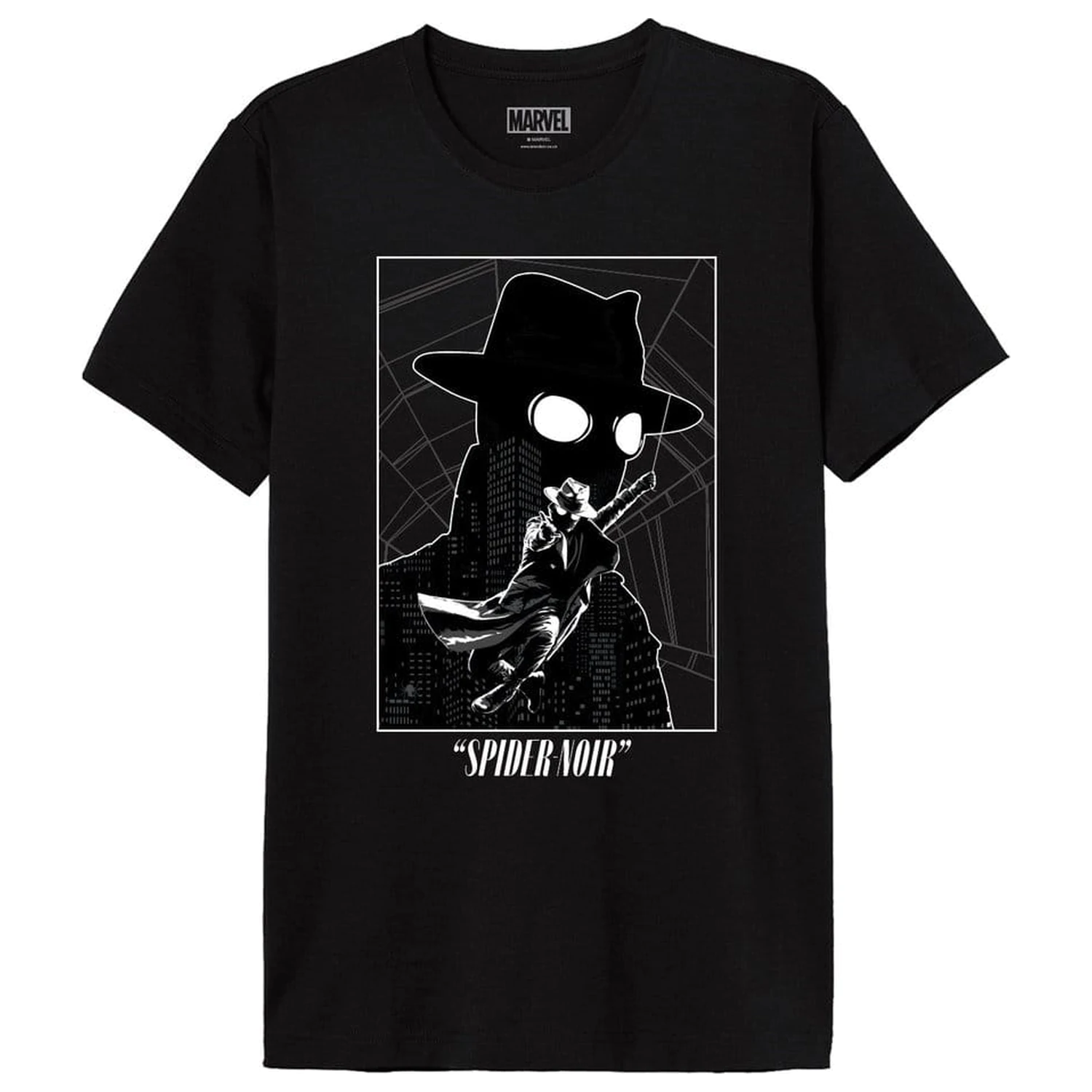 Marvel T-Shirt Spider-Noir Swinging Cover  product photo