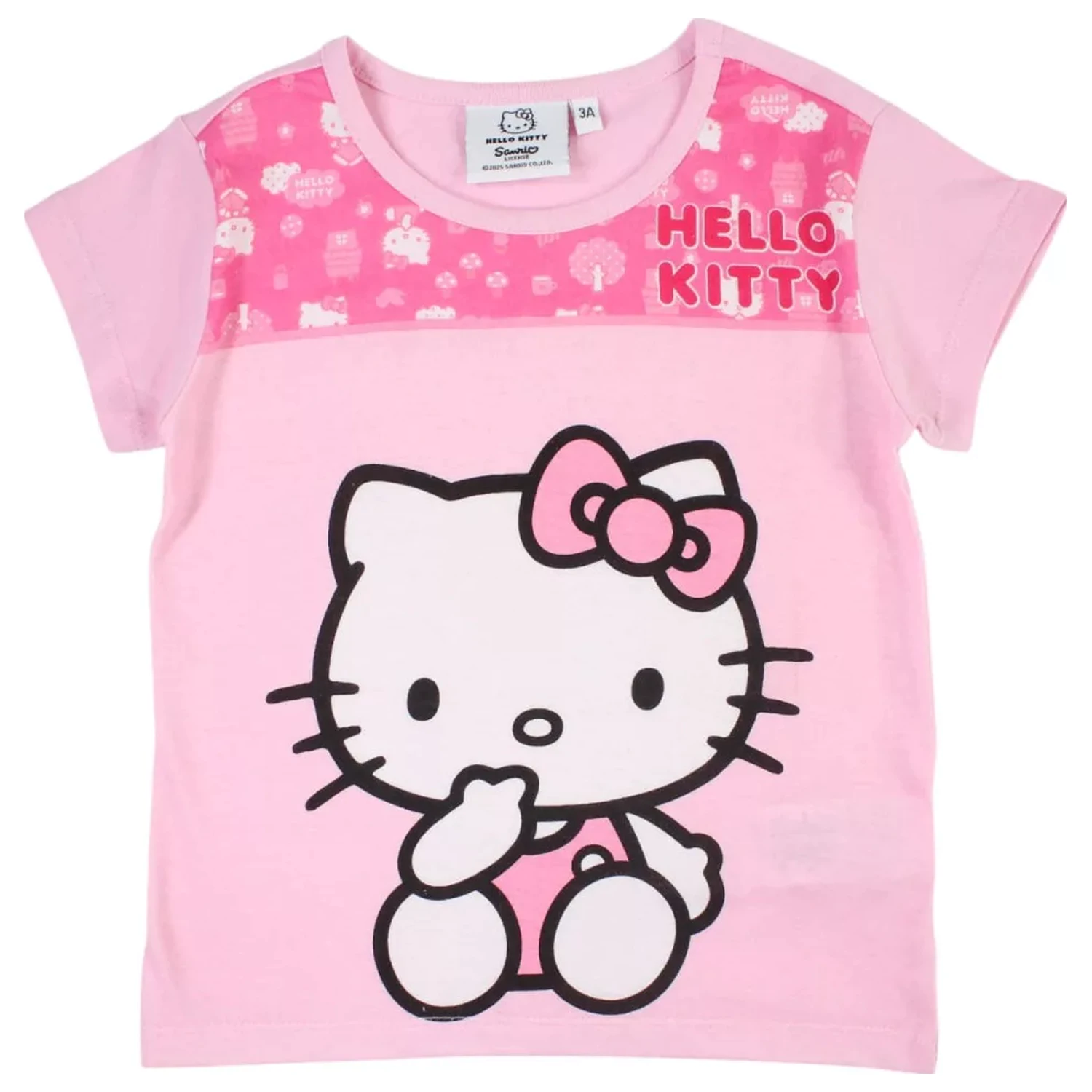 Hello Kitty Cutie Light Pink Kids Short Pajamas  product photo