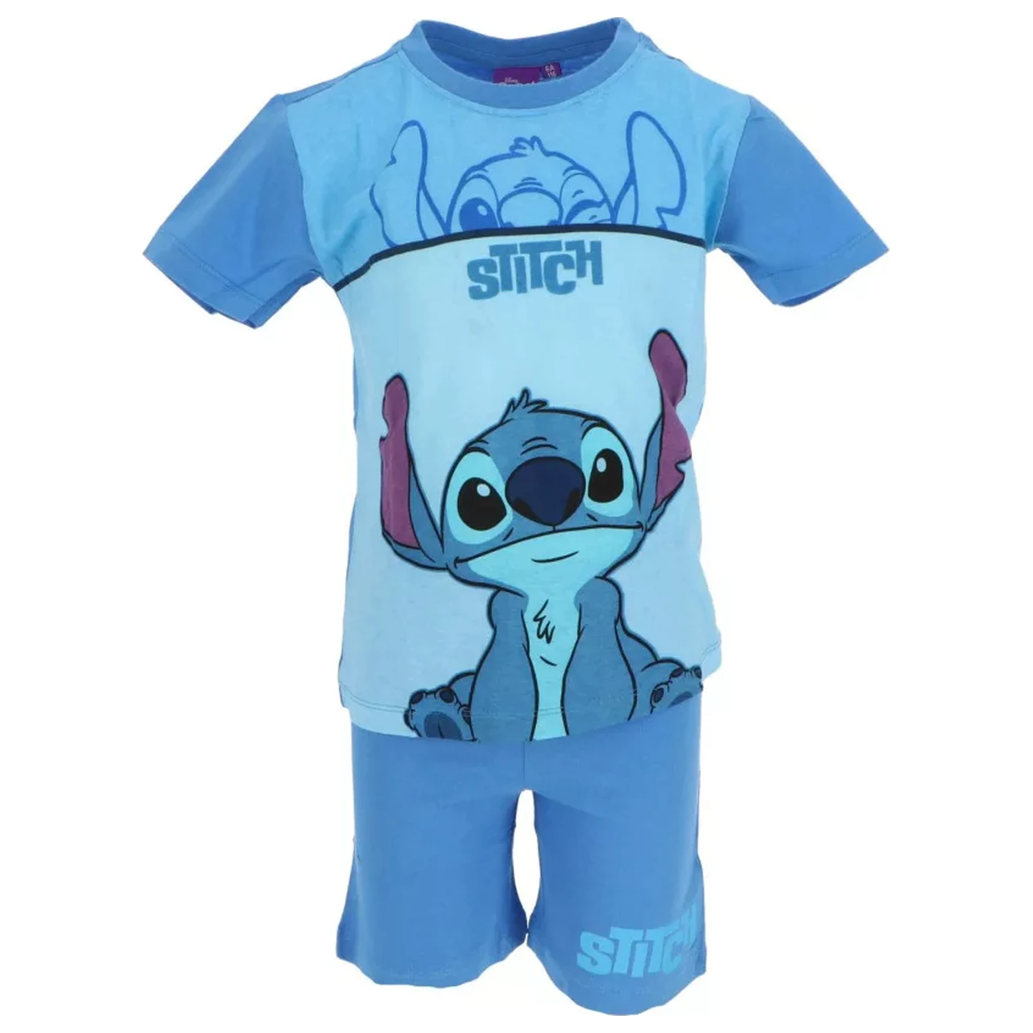 Lilo & Stitch Sweet Light Blue Kids Short Pajamas  product photo