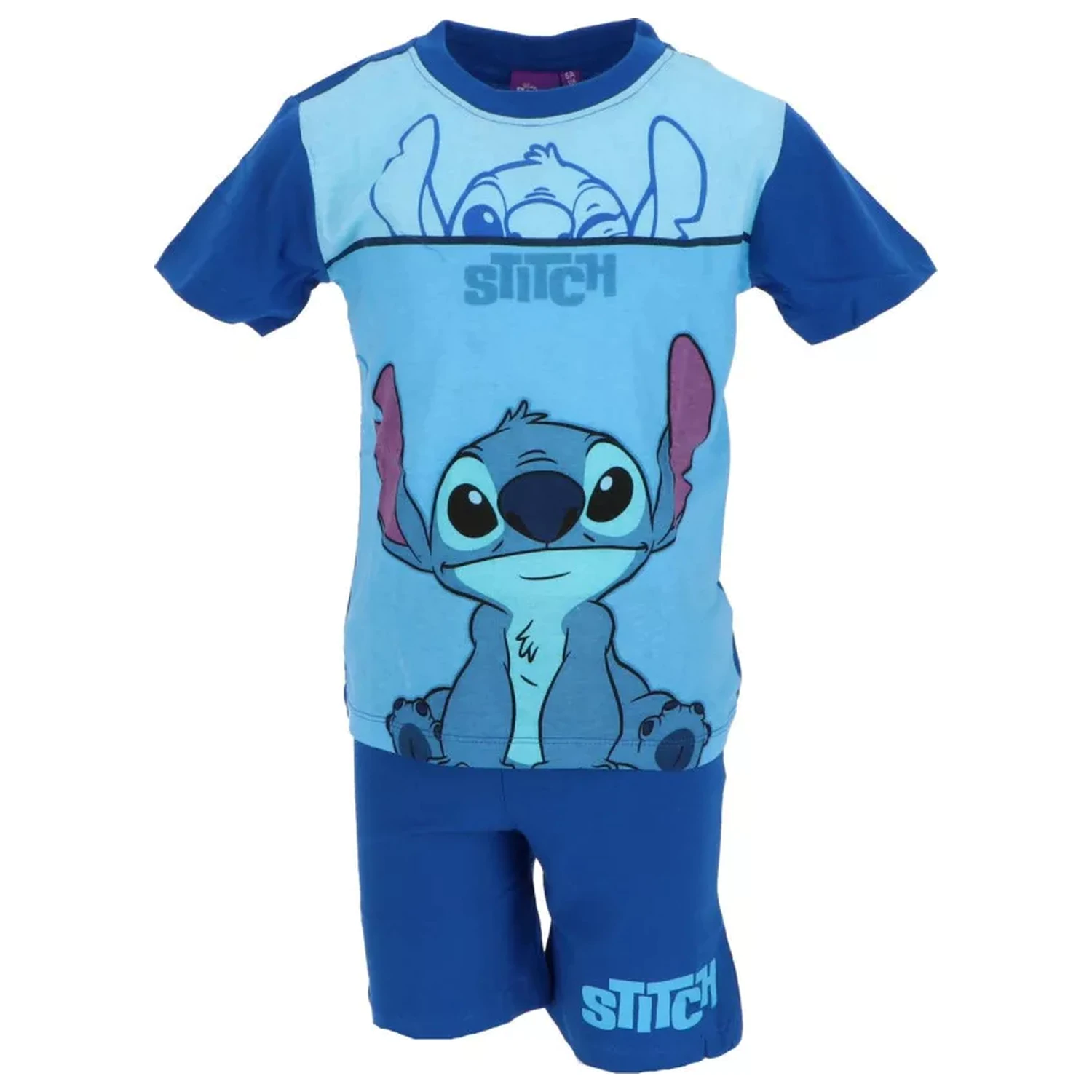 Stitch Sweet Blue Kids' Short Pajamas  product photo