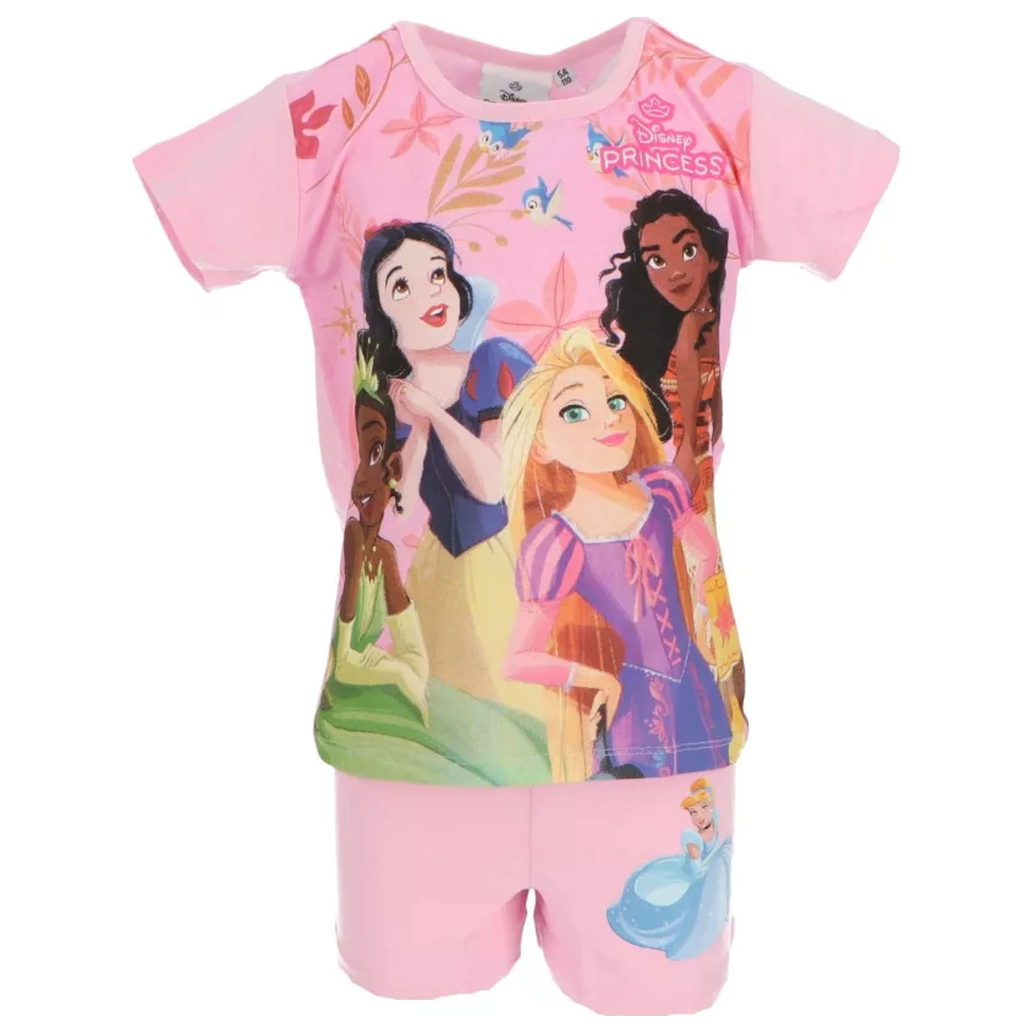 Disney Princesses Friendship Light Pink Kids Short Pajamas  product photo