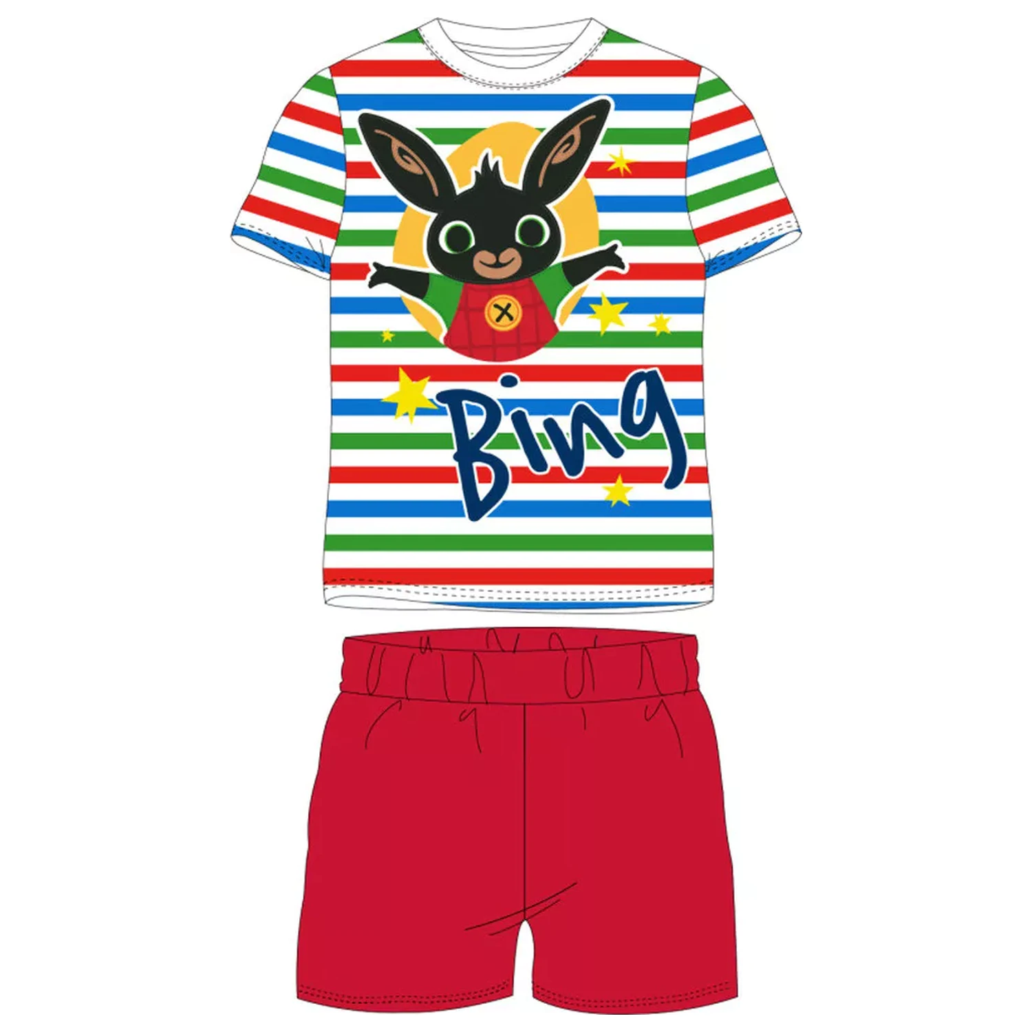 Bing Striped kids short pajamas product photo
