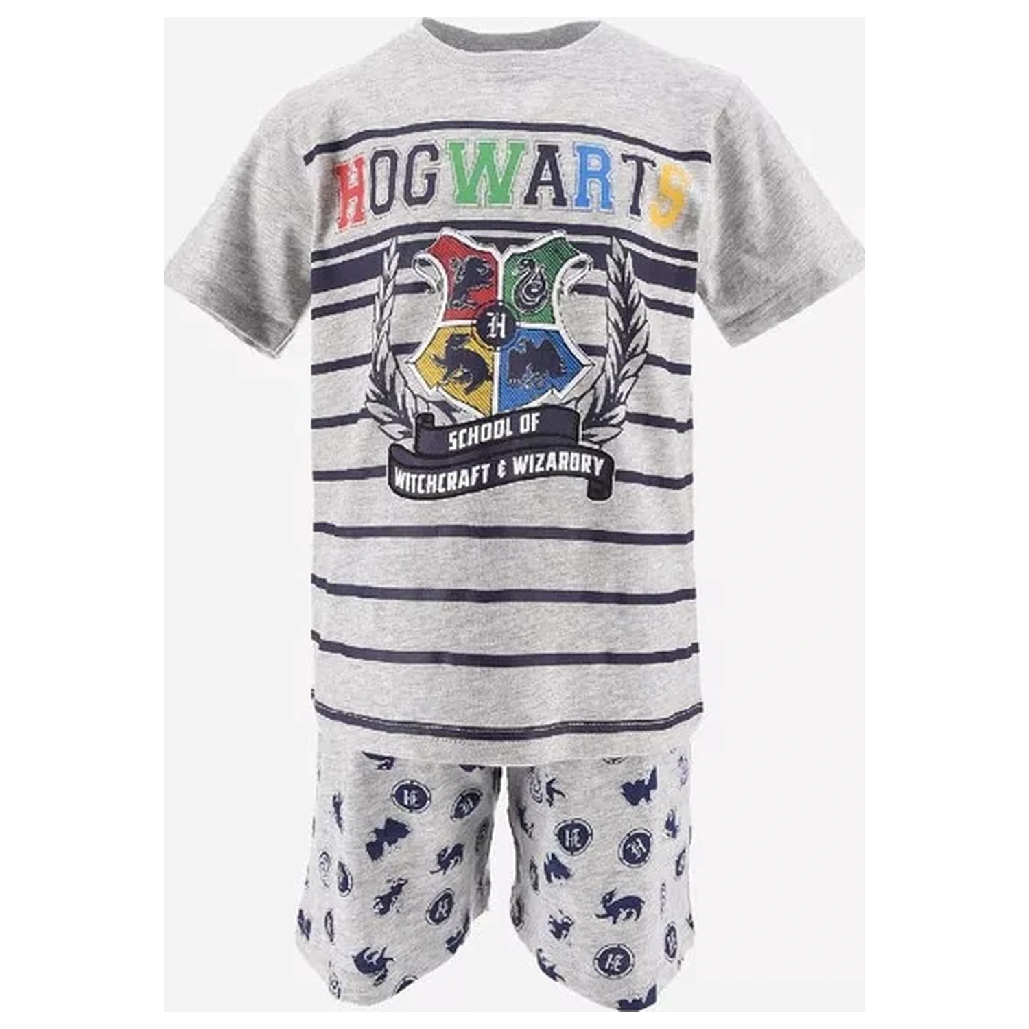 Harry Potter Witchcraft Grey Children's Short Pajamas  product photo