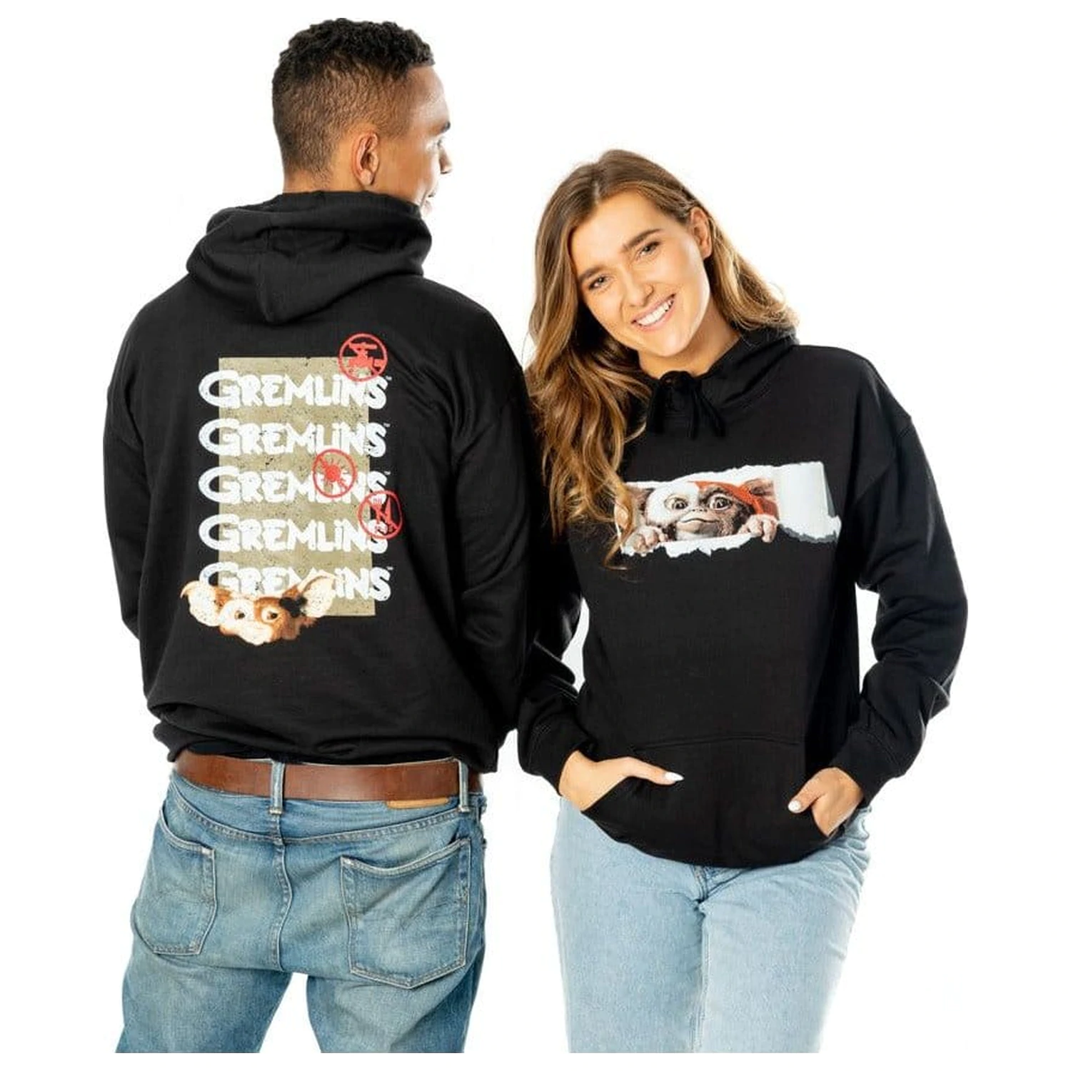 Gremlins Hooded Sweater Front Back Tear-Away  product photo