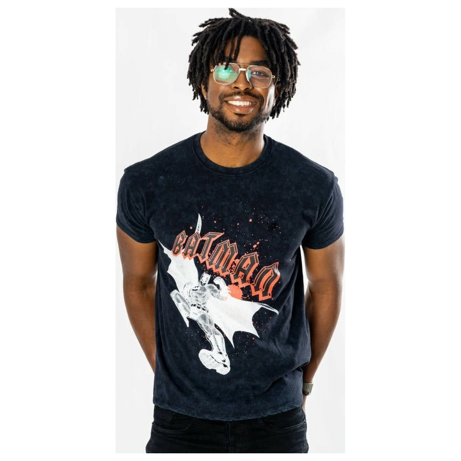 Batman T-Shirt Rock Acid Wash  product photo