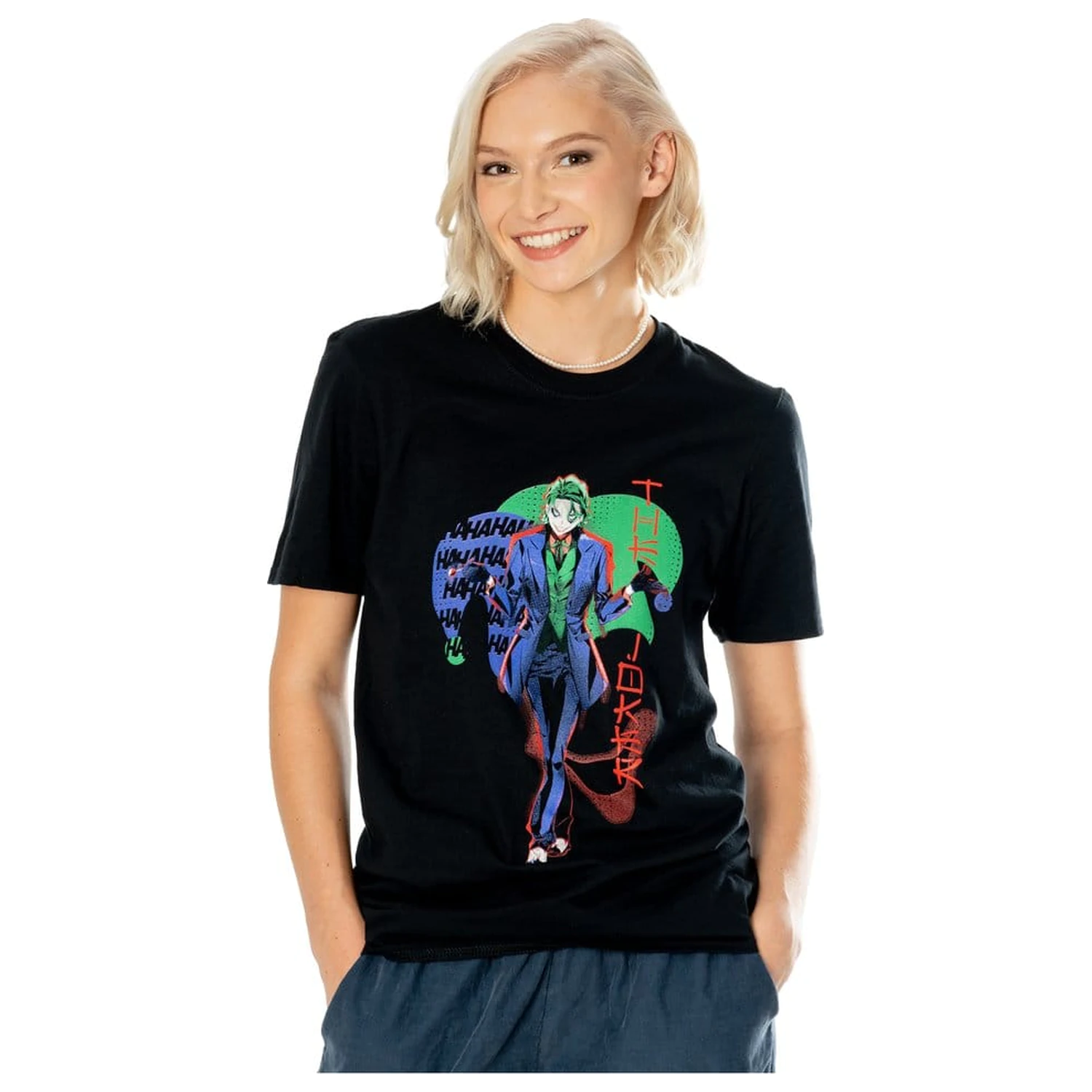 DC Comics T-Shirt The Joker Anime Red Light  product photo