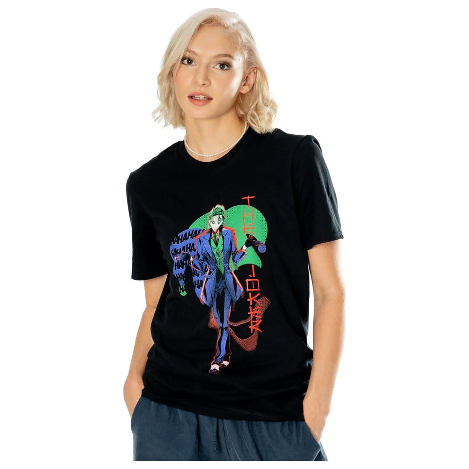 DC Comics T-Shirt The Joker Anime Red Light  product photo