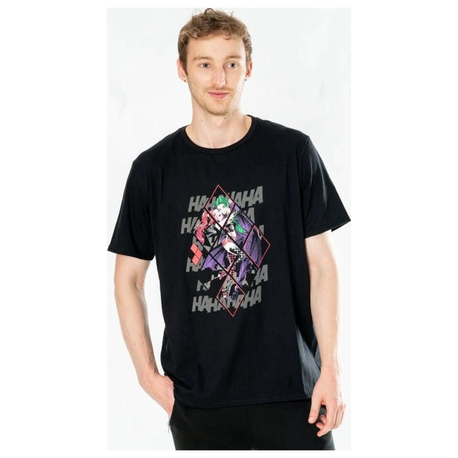 DC Comics T-Shirt Harley Quinn Joker Diamond  product photo