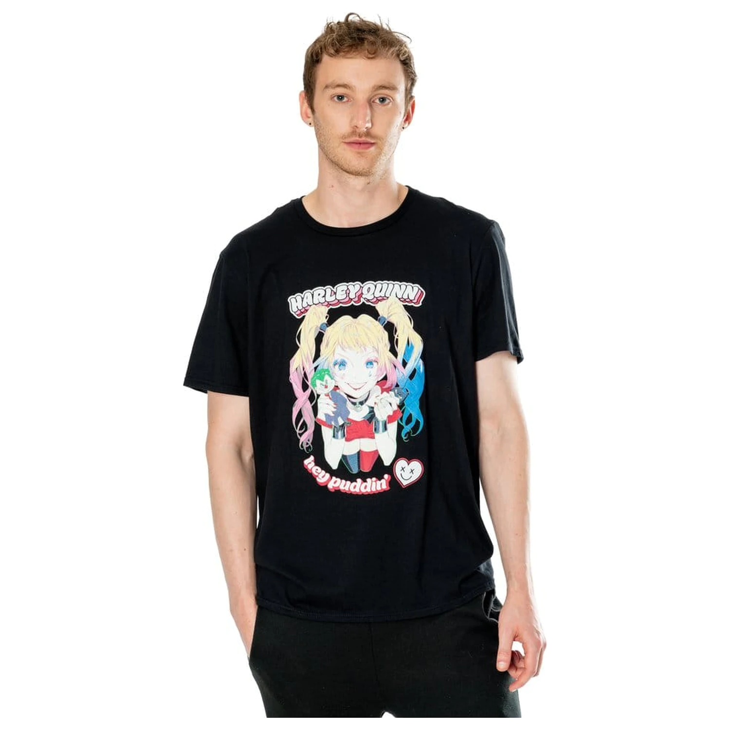 DC T-Shirt Harley Quinn Anime Puddin'  product photo