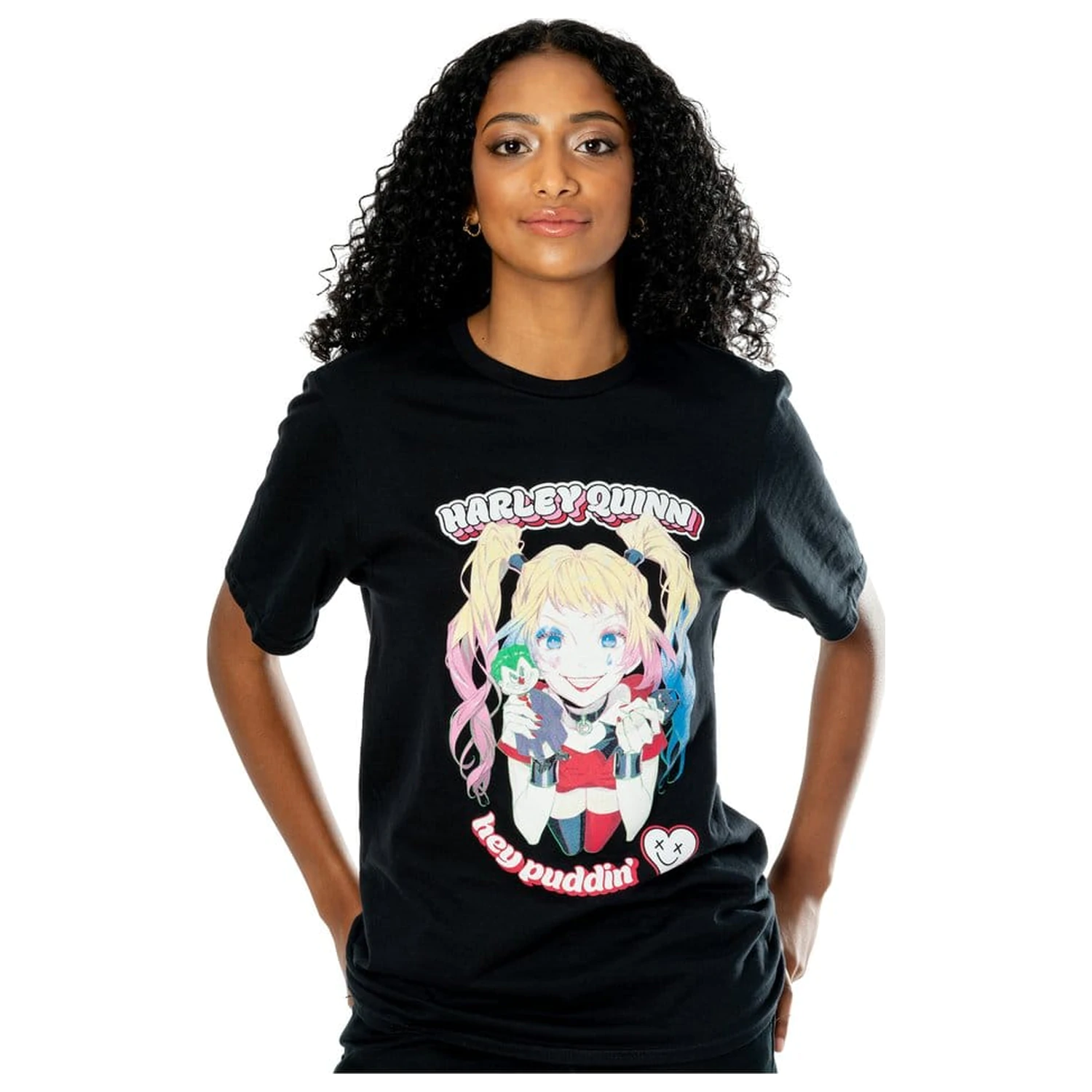 DC T-Shirt Harley Quinn Anime Puddin'  product photo