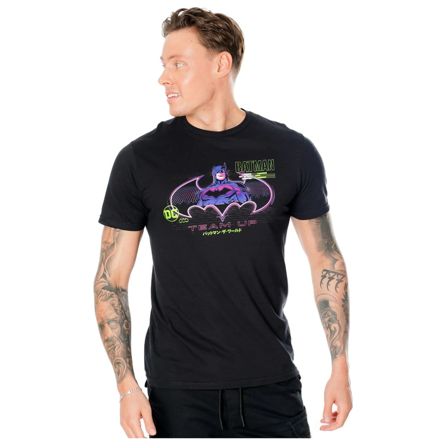 Batman T-Shirt Anime Matrix Grid  product photo