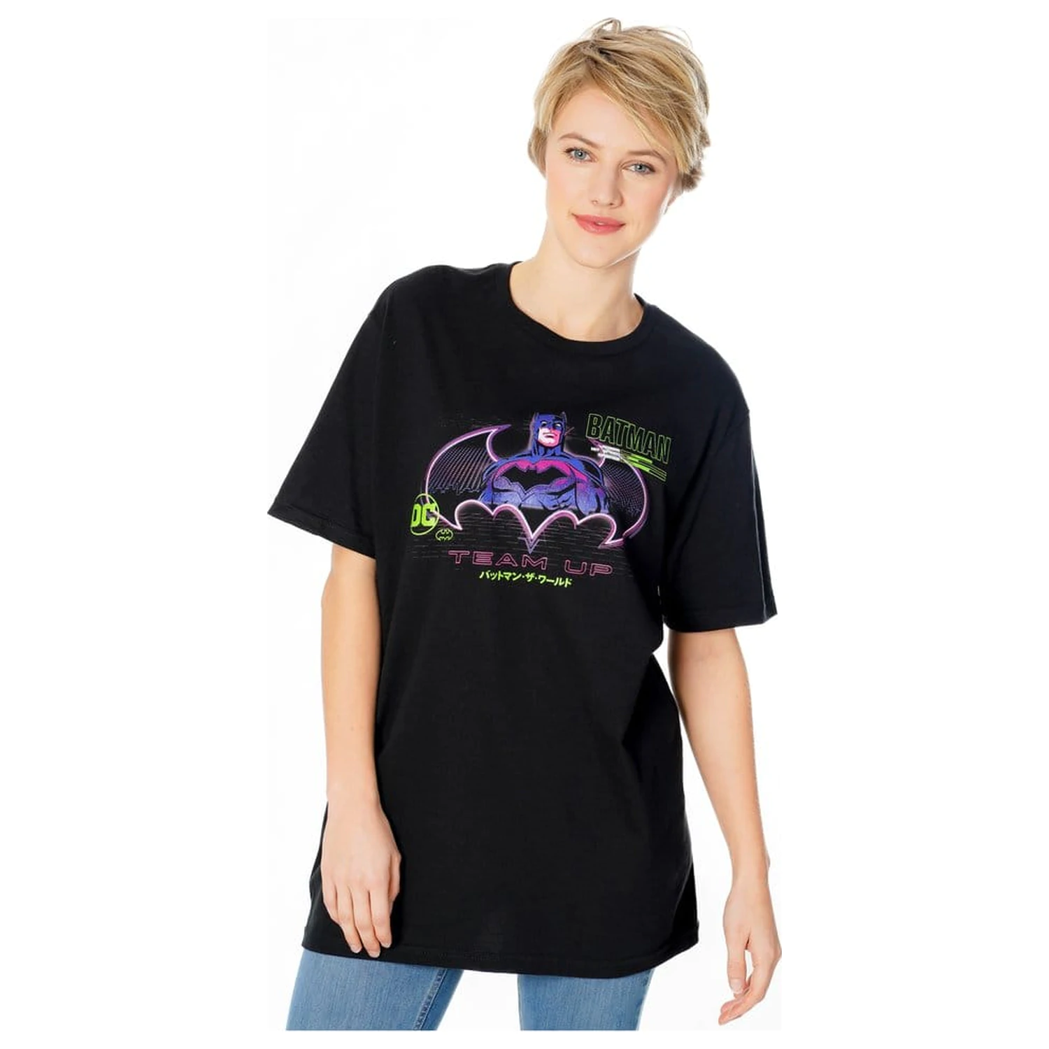 Batman T-Shirt Anime Matrix Grid  product photo