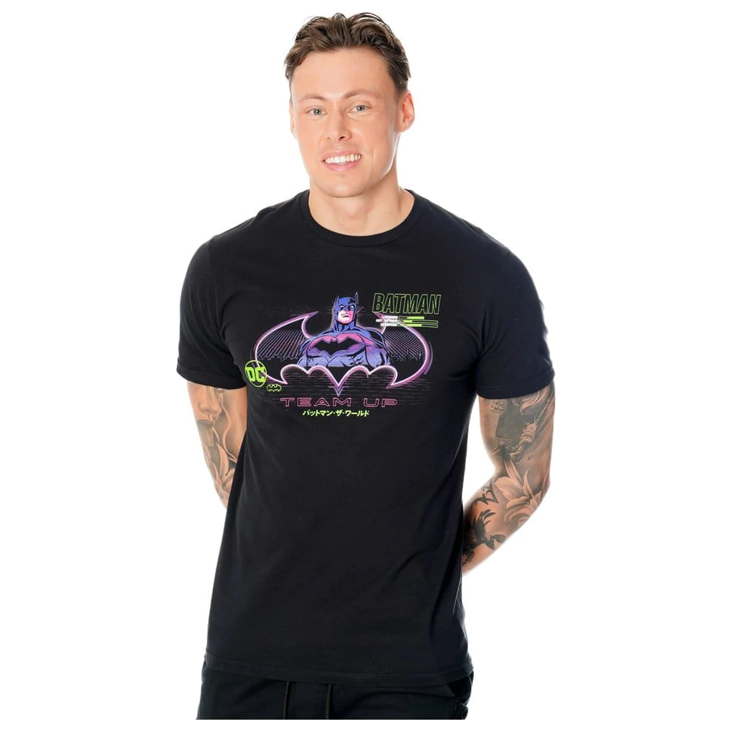 Batman T-Shirt Anime Matrix Grid  product photo