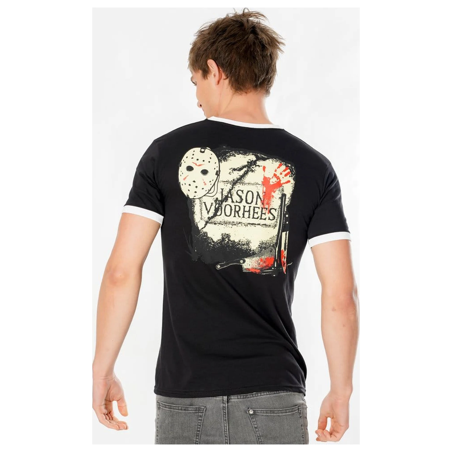 Friday the 13th T-Shirt Life Ring Mask Reverse  product photo
