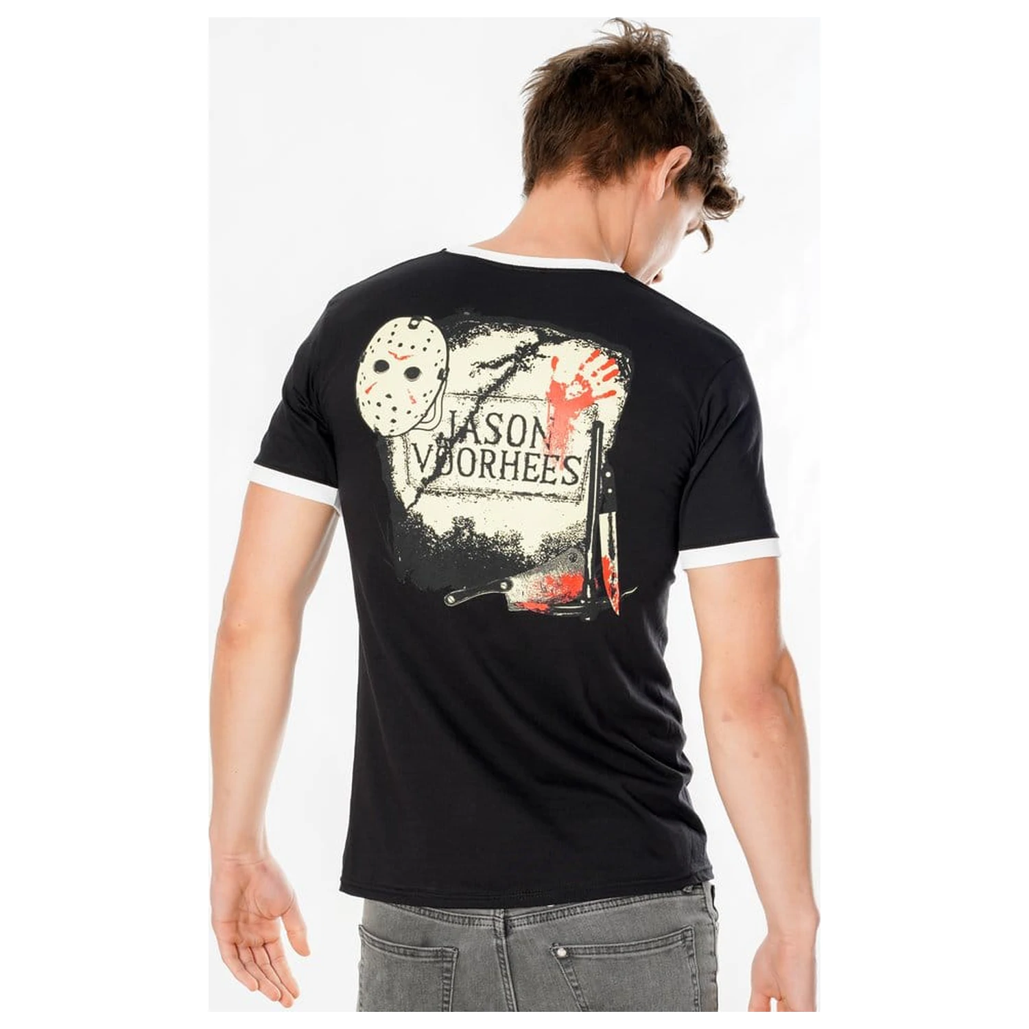 Friday the 13th T-Shirt Life Ring Mask Reverse  product photo