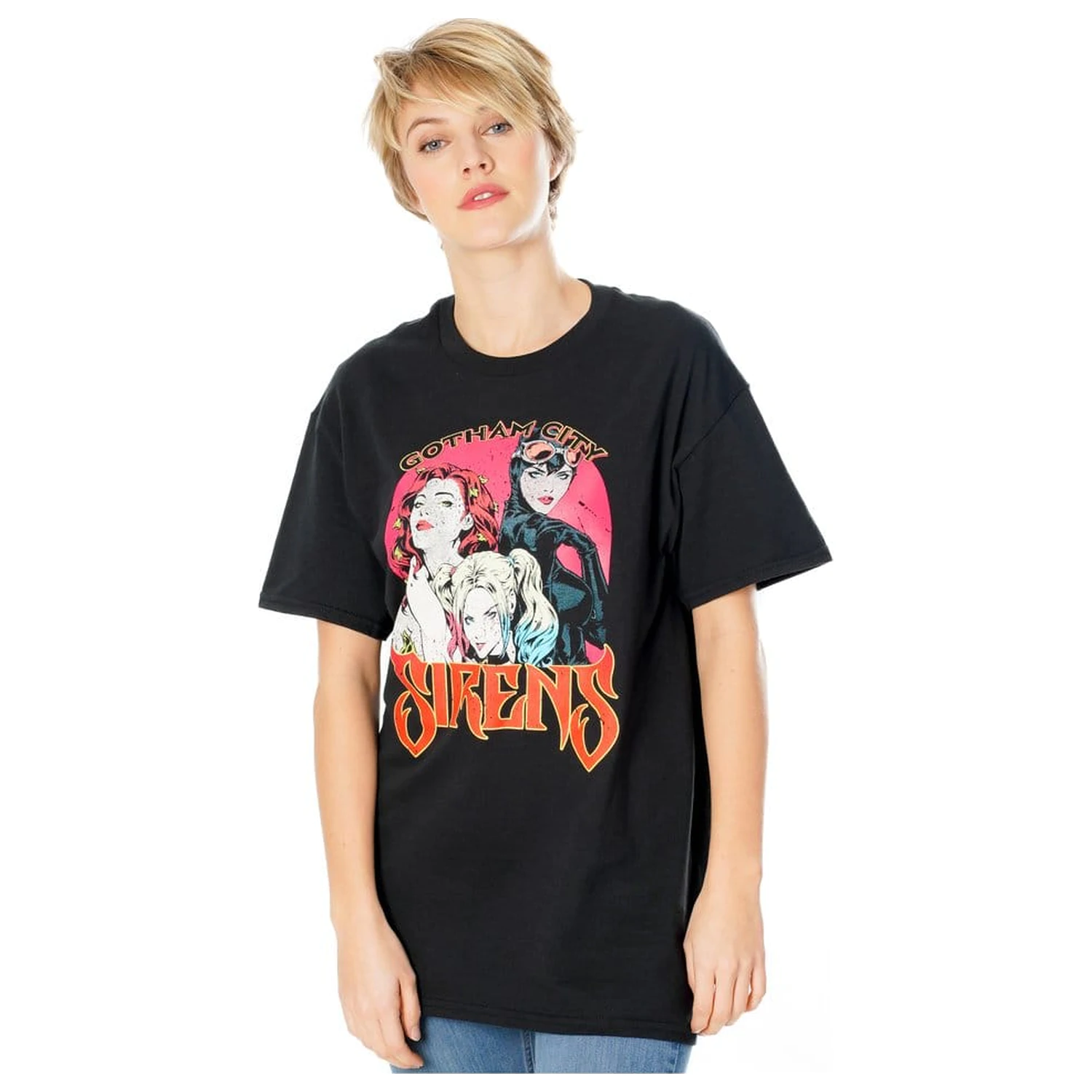 Gotham City Sirens T-Shirt Vintage Poster product photo